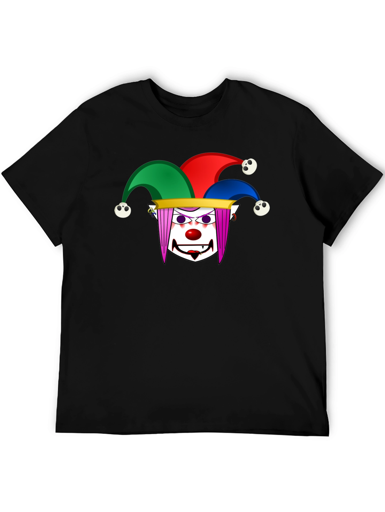 Clown Graphic T-Shirt - Black