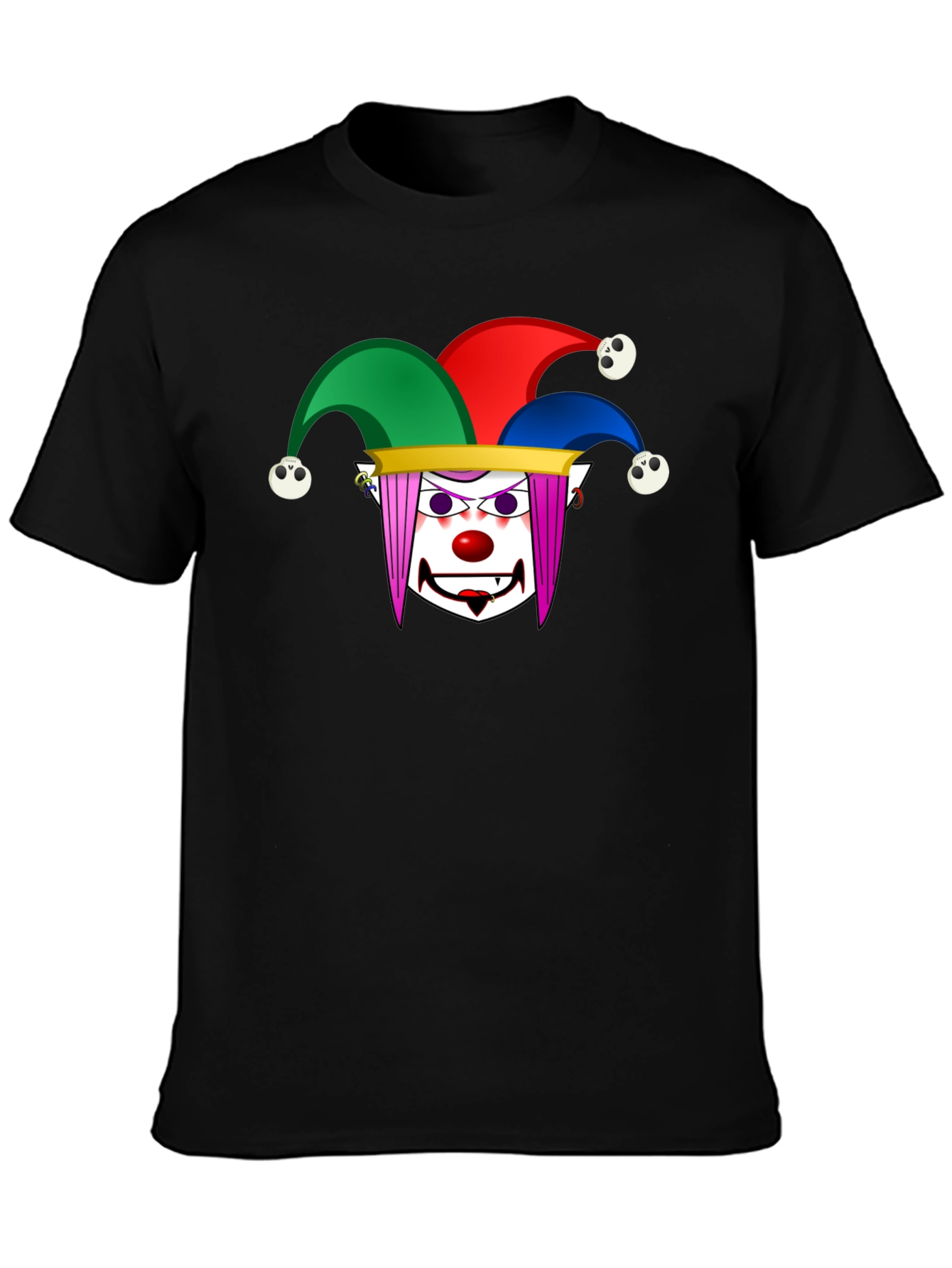 Clown Graphic T-Shirt - Black