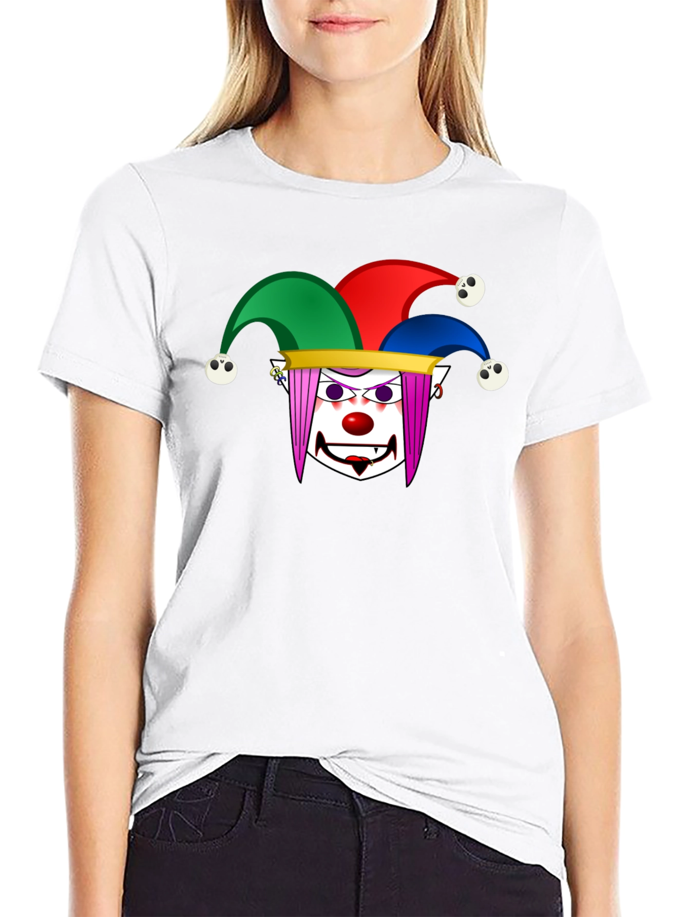 Clown Graphic T-Shirt - Black