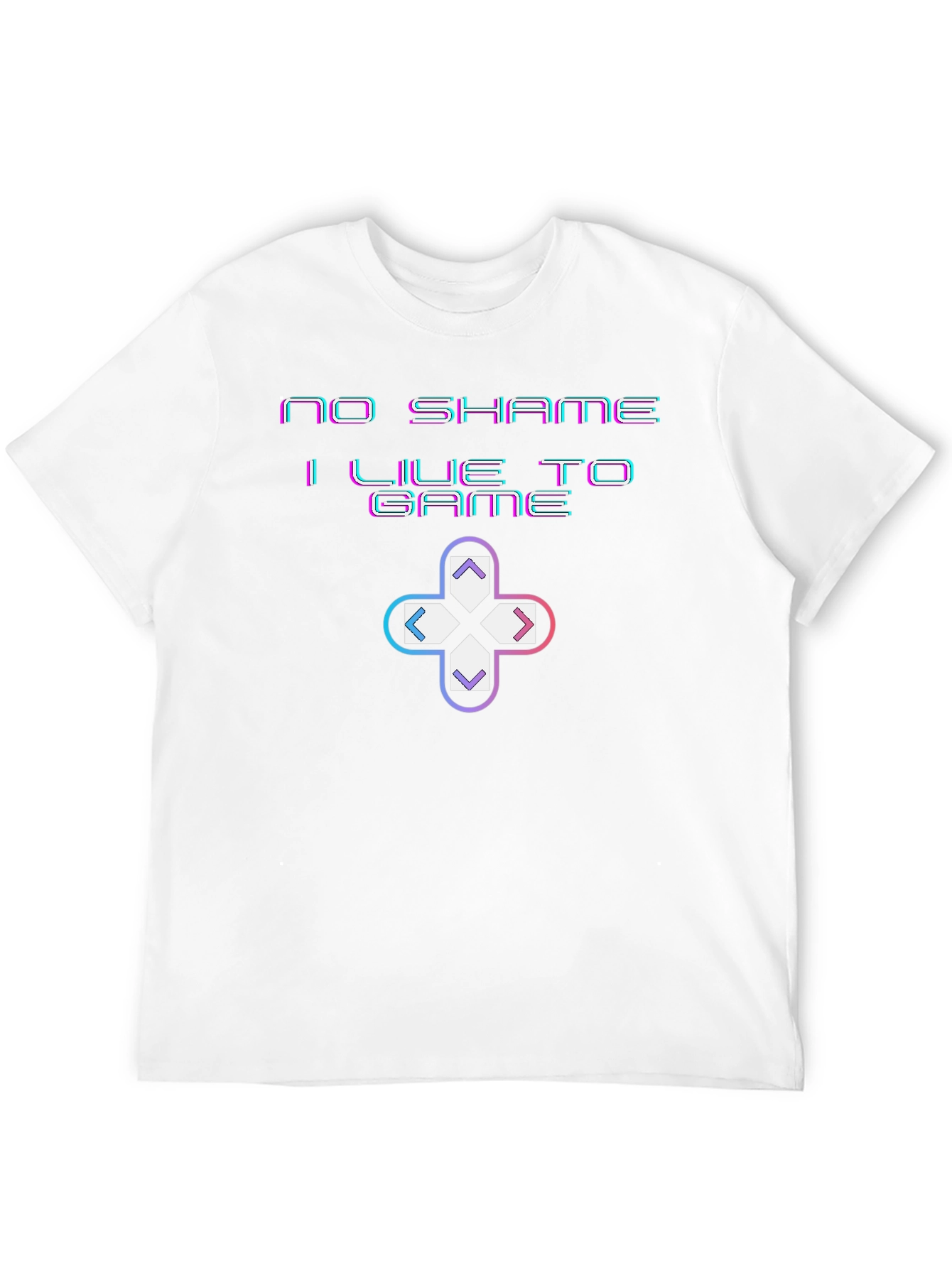 No Shame I Live to Game Graphic T-Shirt