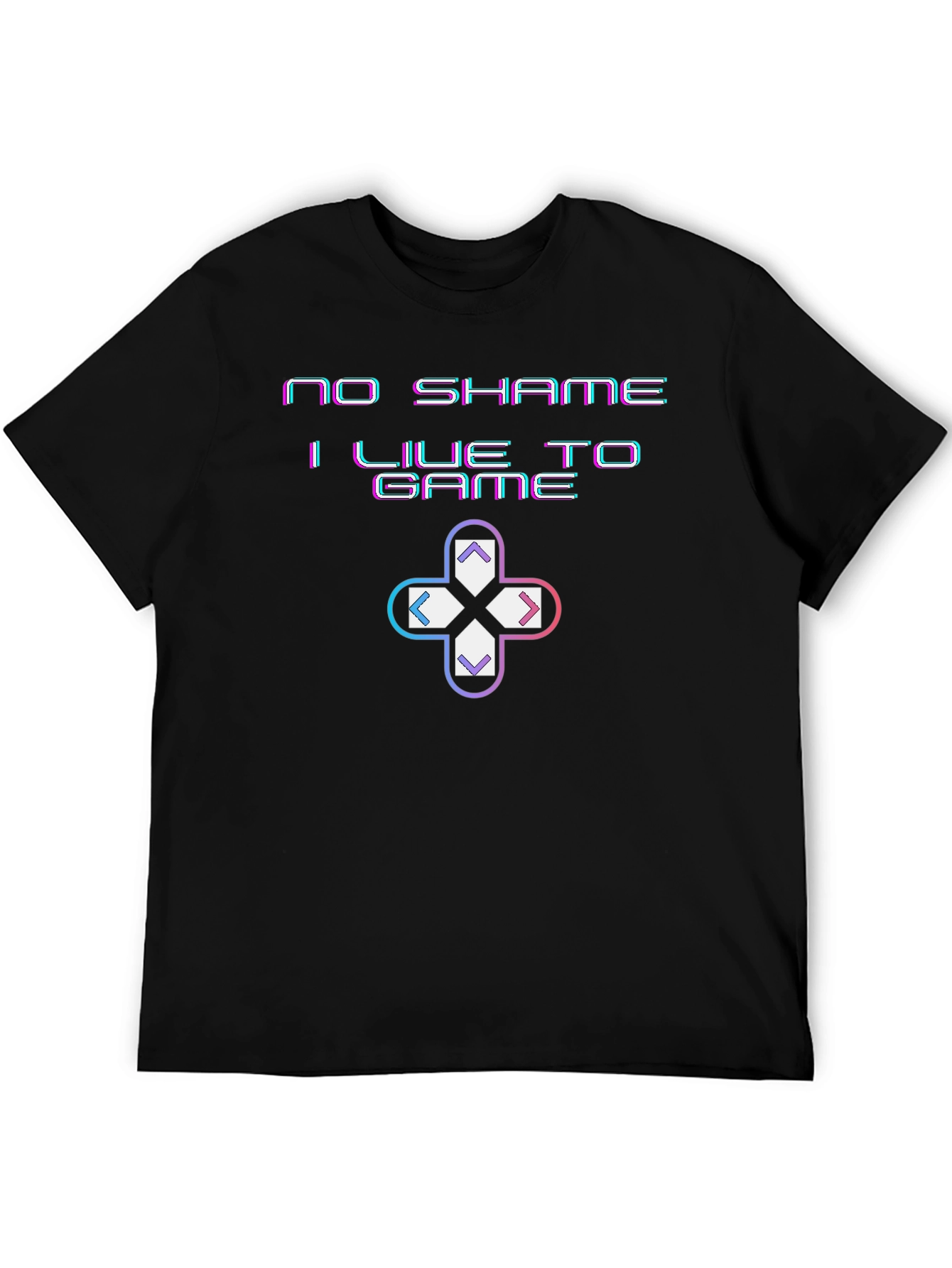 No Shame I Live to Game Graphic T-Shirt