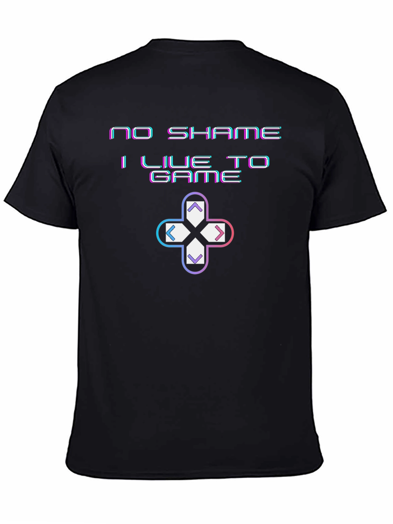 No Shame I Live to Game Graphic T-Shirt