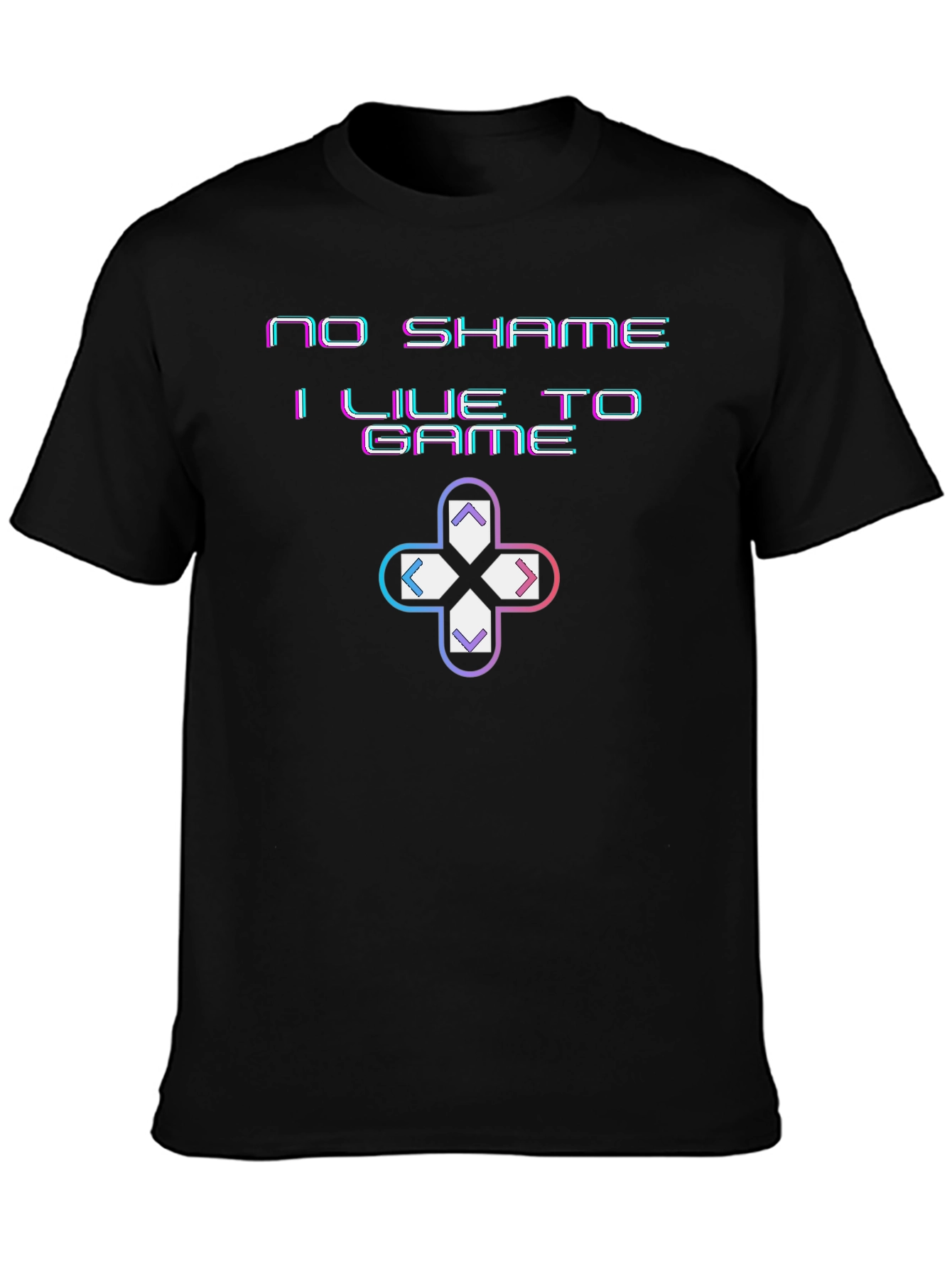 No Shame I Live to Game Graphic T-Shirt