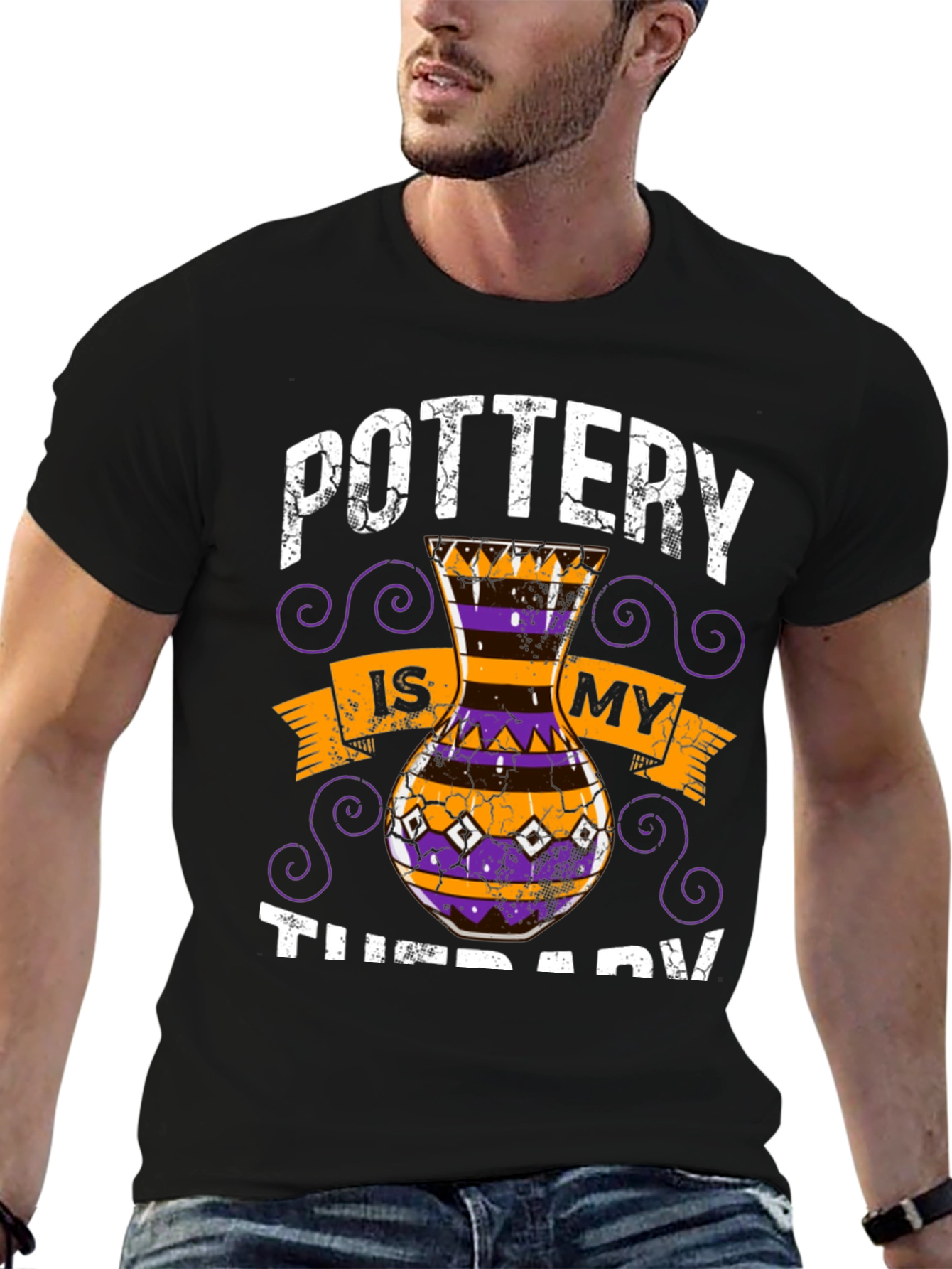 Pottery is My Therapy Graphic T-Shirt