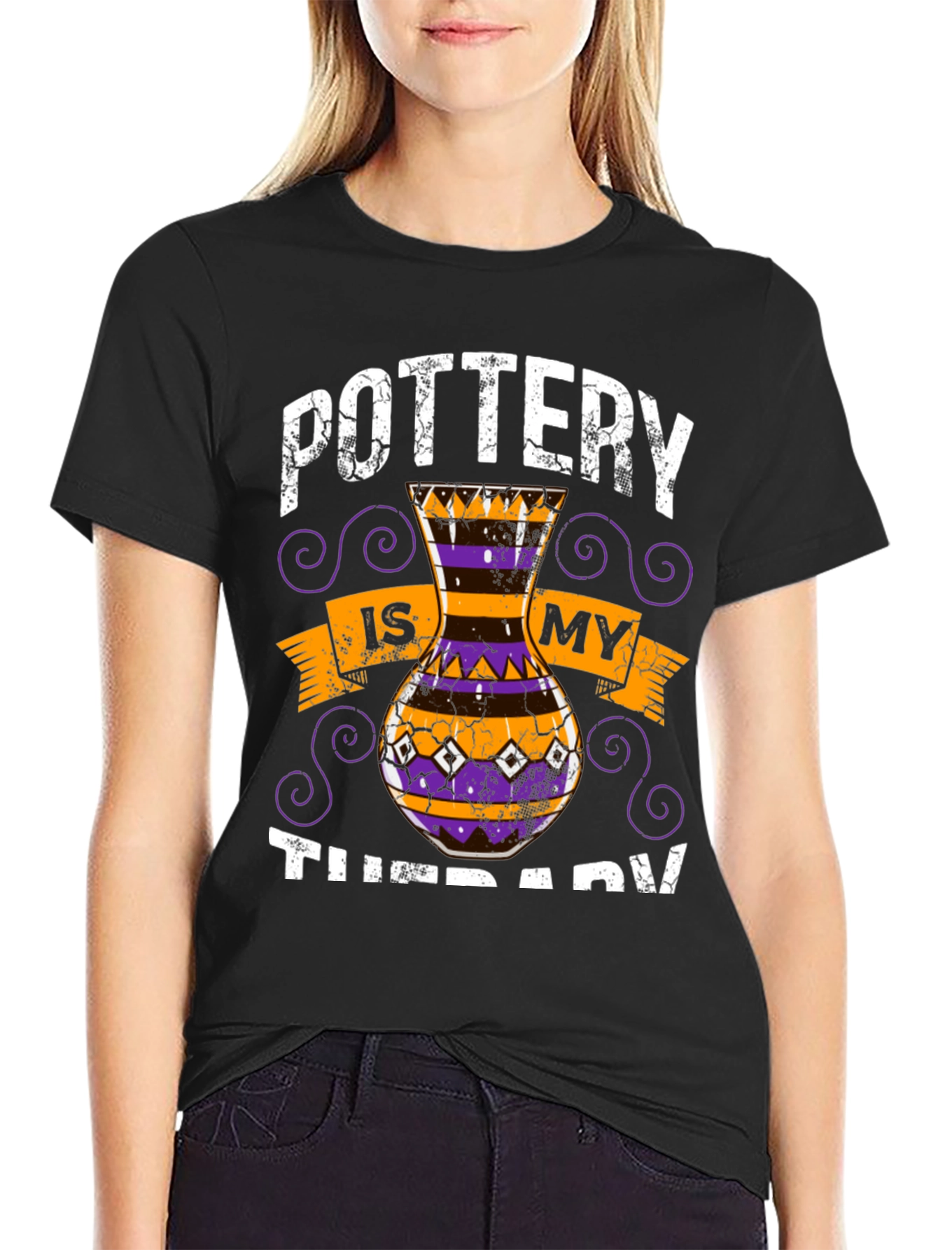 Pottery is My Therapy Graphic T-Shirt