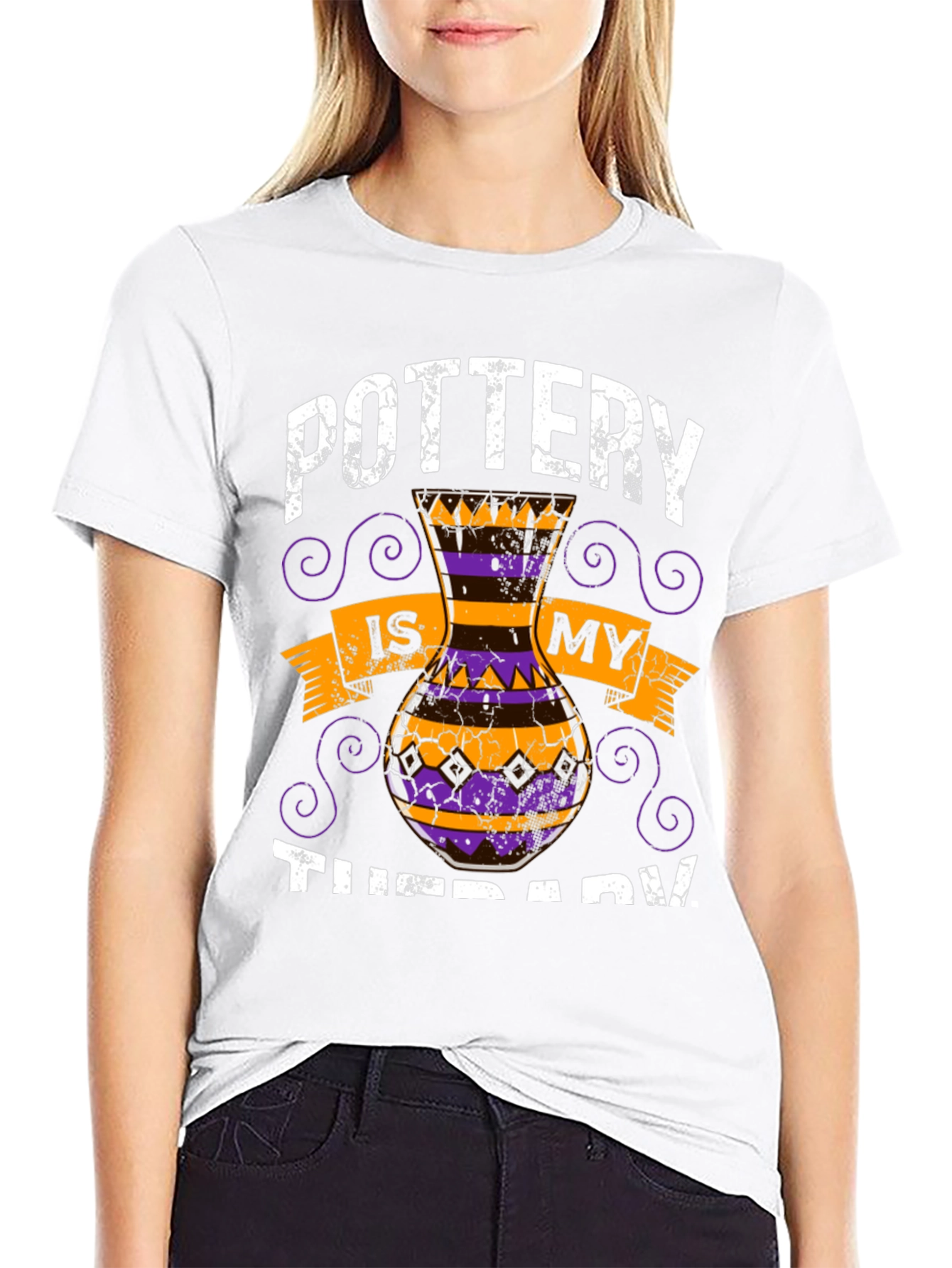 Pottery is My Therapy Graphic T-Shirt
