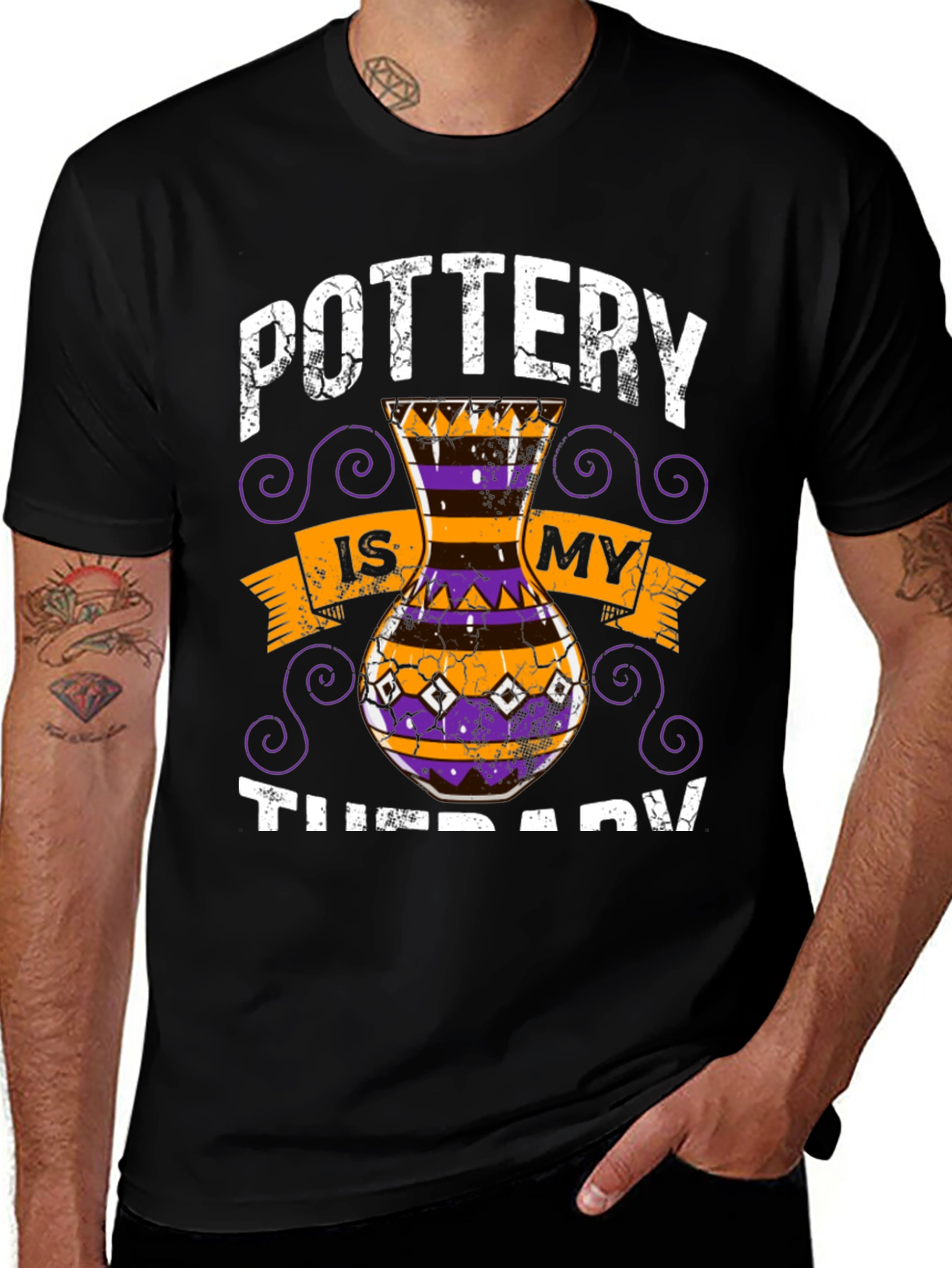 Pottery is My Therapy Graphic T-Shirt