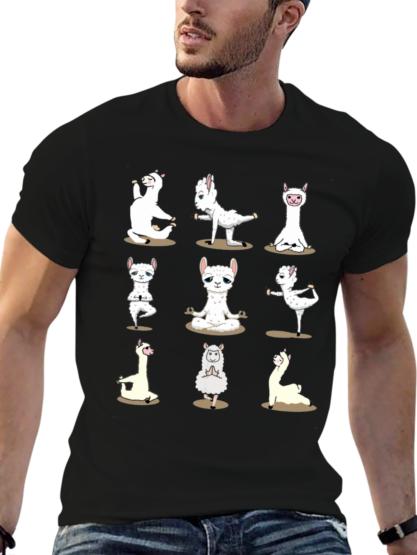 Yoga Llama Graphic Tee - Zen and Playful