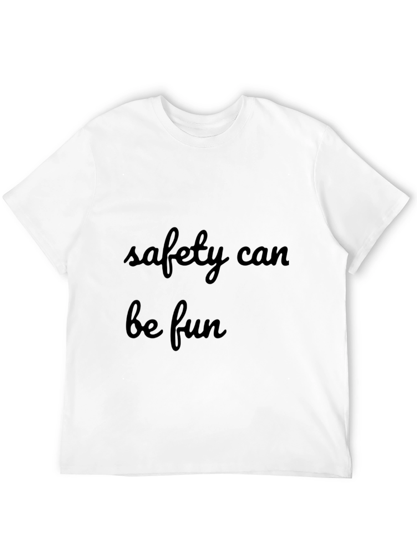 Safety Can Be Fun Black Graphic Tee