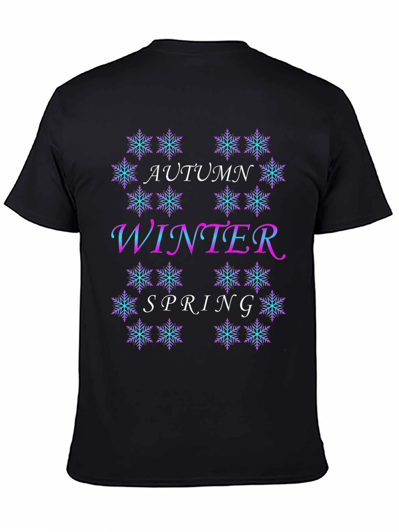 Seasonal Snowflake Tee - Autumn Winter Spring Design