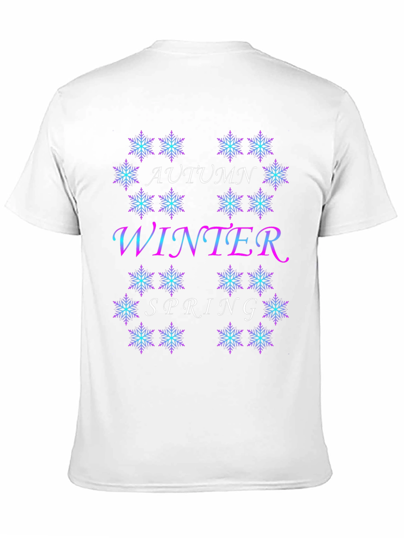 Seasonal Snowflake Tee - Autumn Winter Spring Design