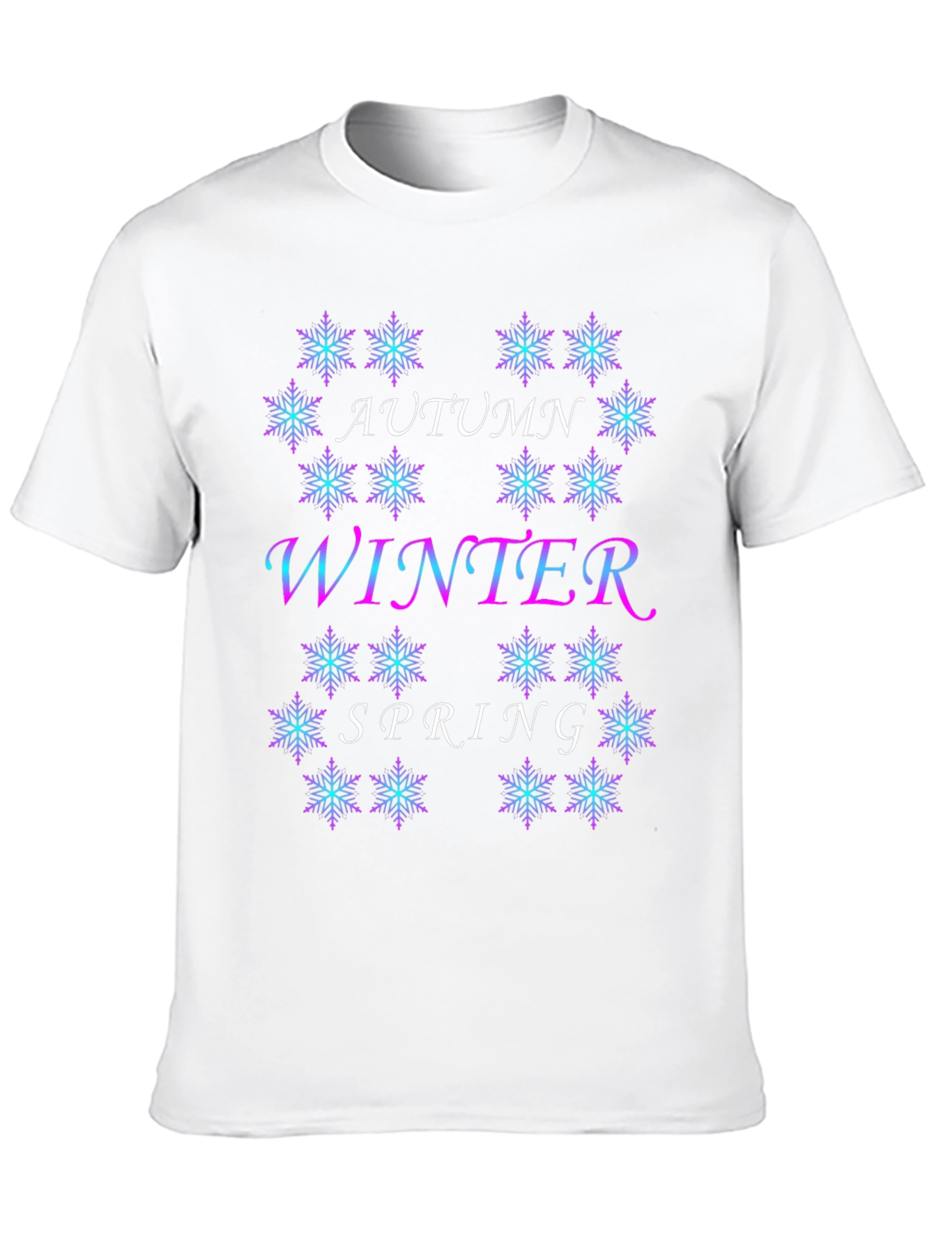 Seasonal Snowflake Tee - Autumn Winter Spring Design