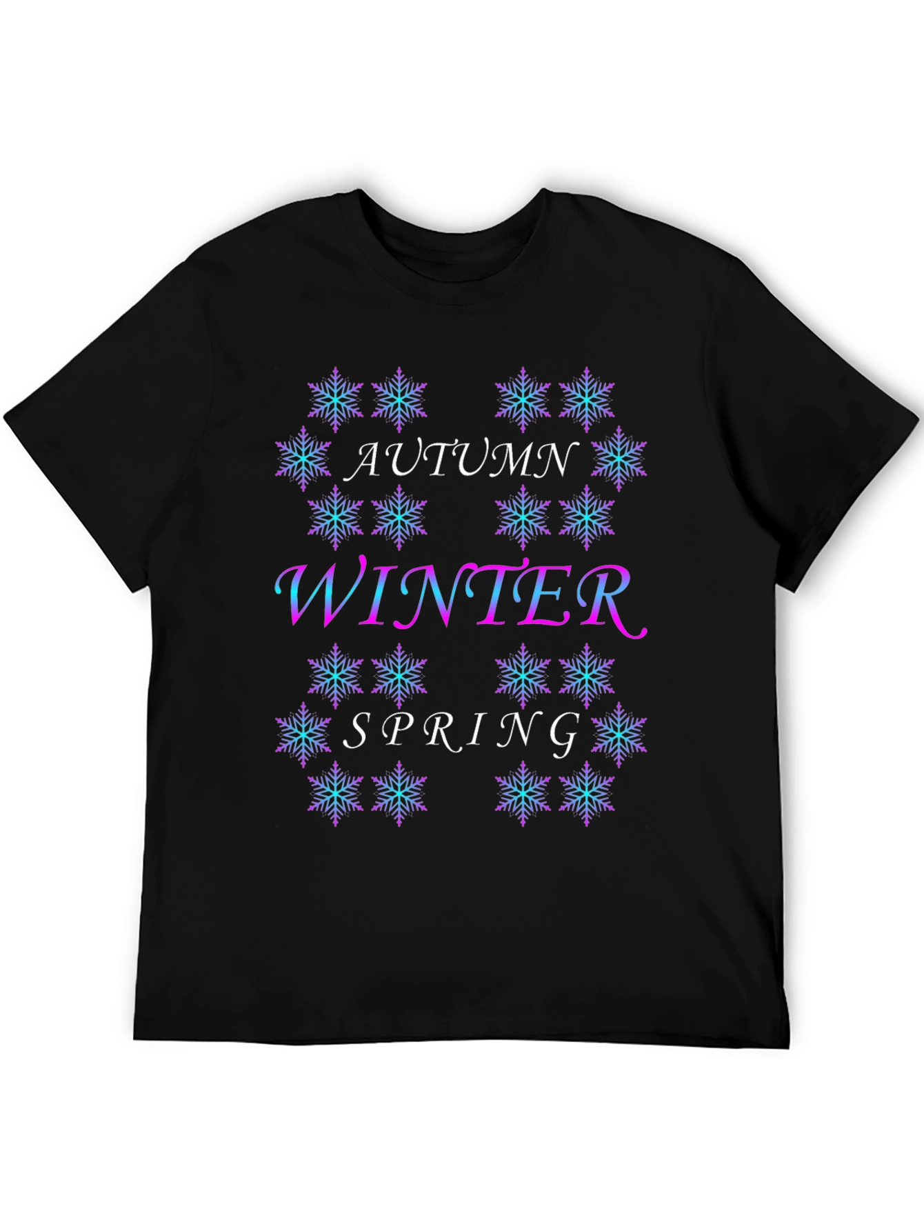 Seasonal Snowflake Tee - Autumn Winter Spring Design