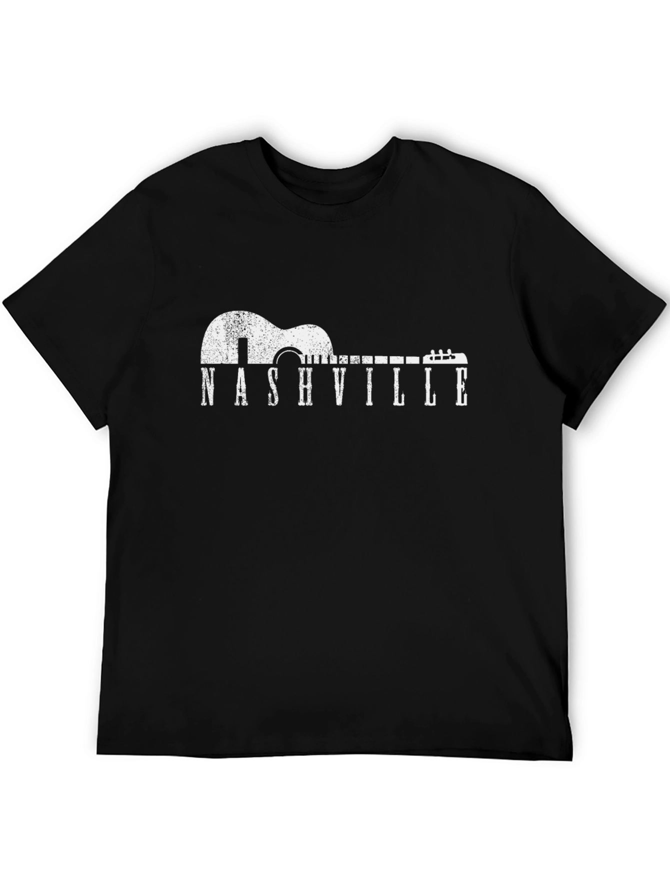 Nashville Guitar Graphic T-Shirt - Country Music Tee