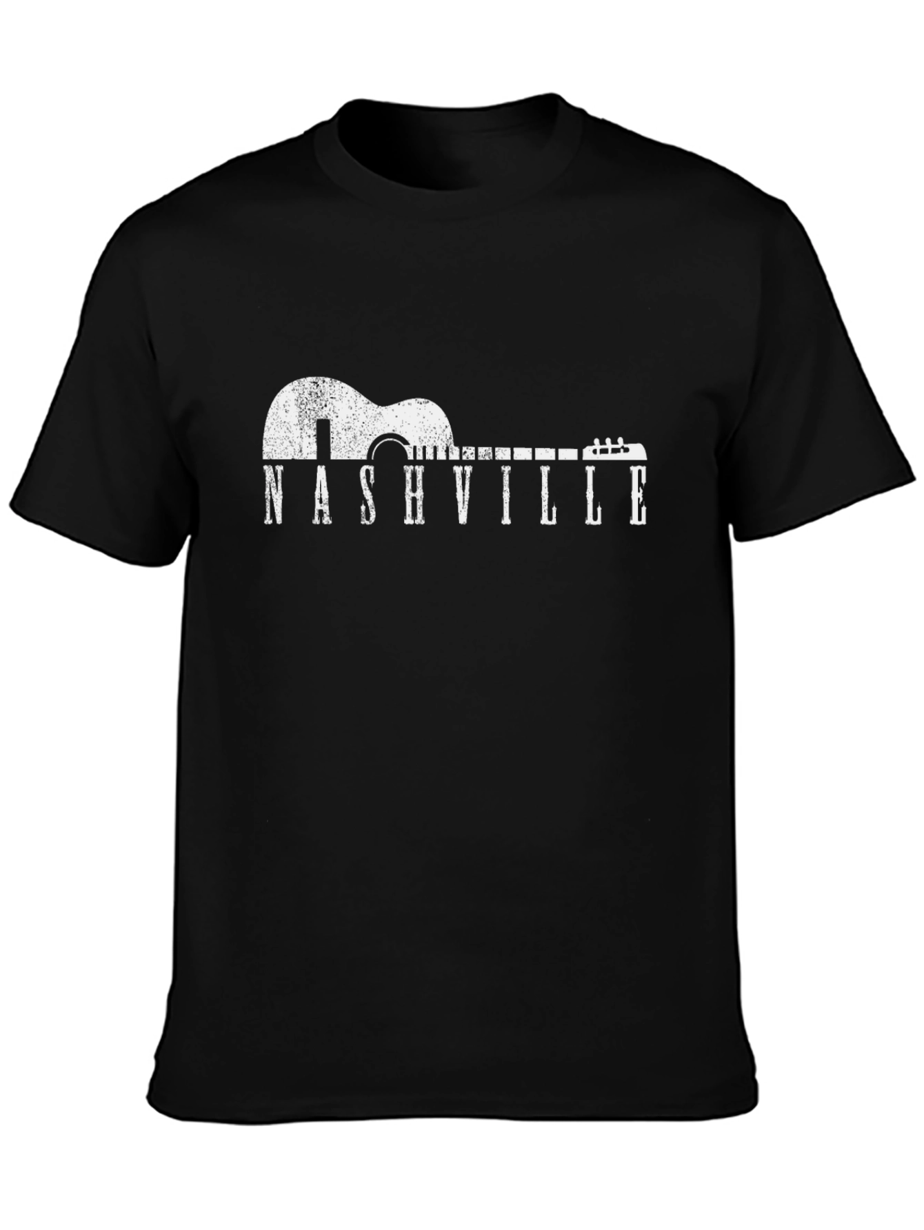 Nashville Guitar Graphic T-Shirt - Country Music Tee