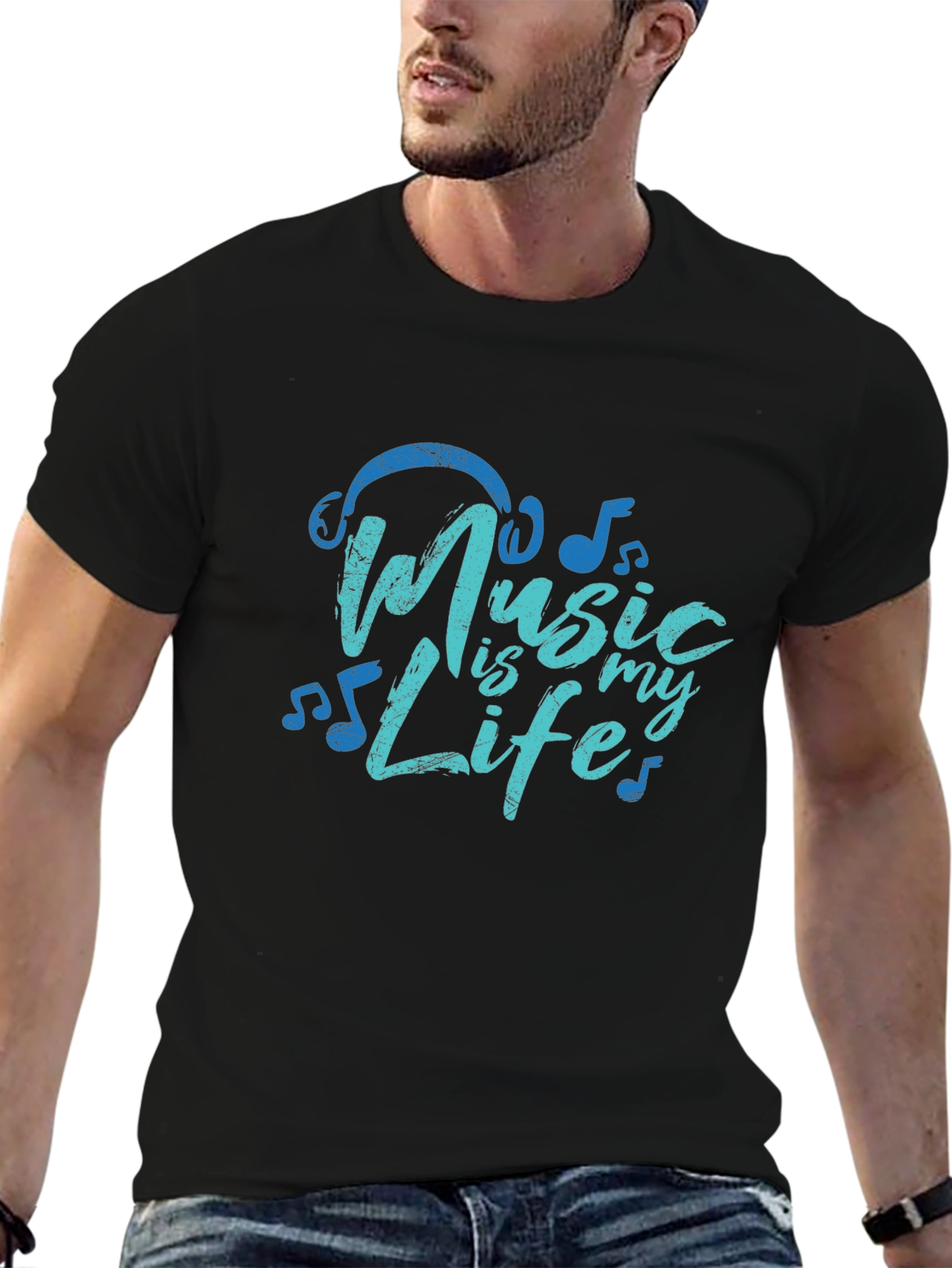 Music is My Life Graphic T-Shirt