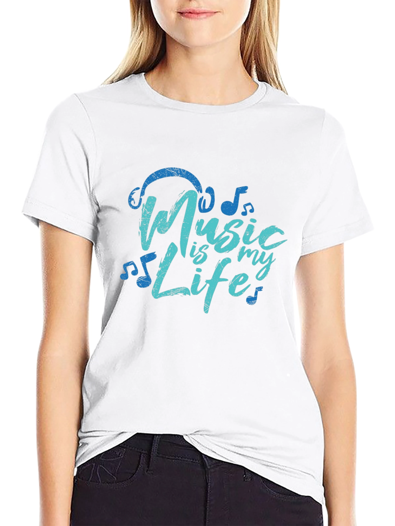 Music is My Life Graphic T-Shirt