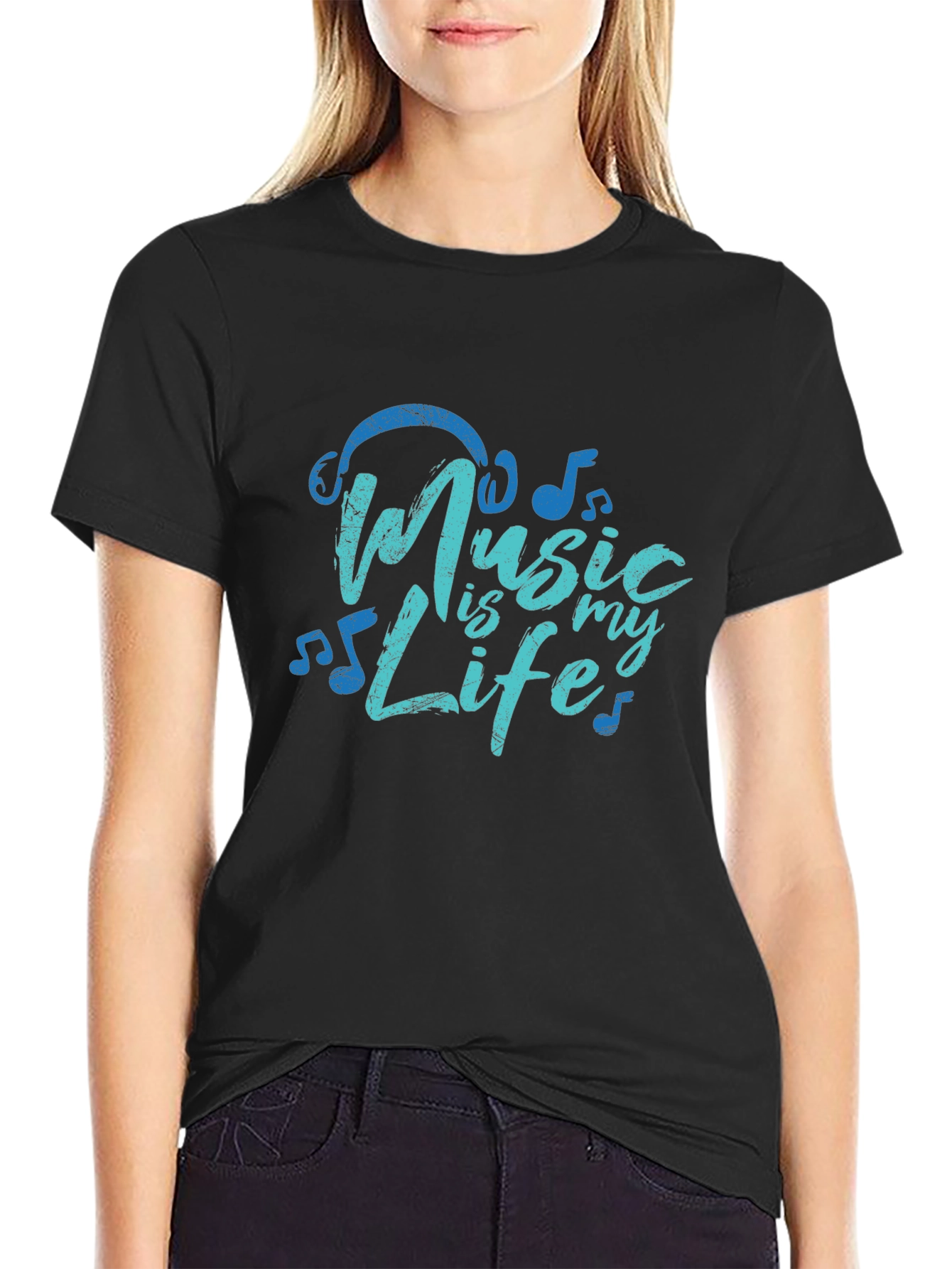 Music is My Life Graphic T-Shirt
