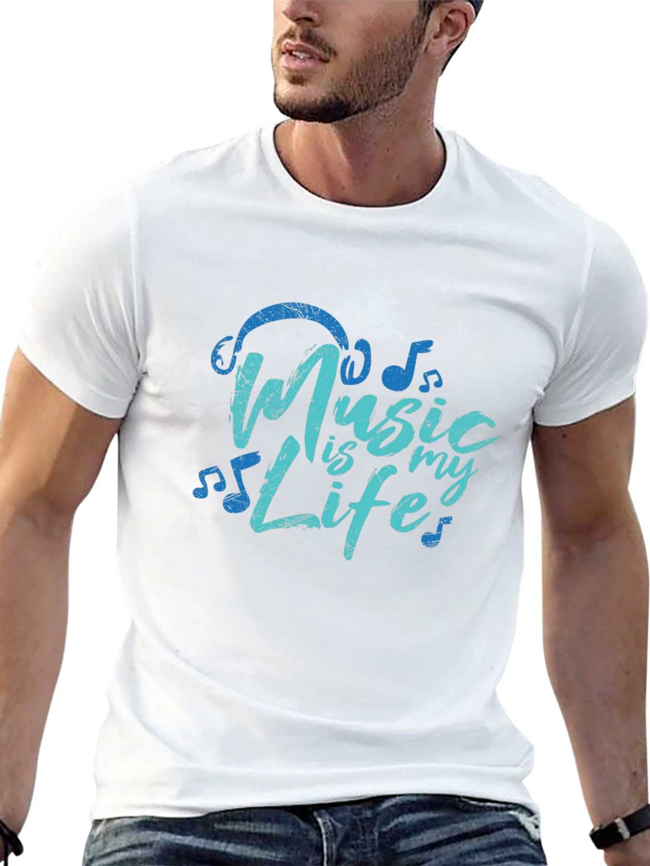 Music is My Life Graphic T-Shirt