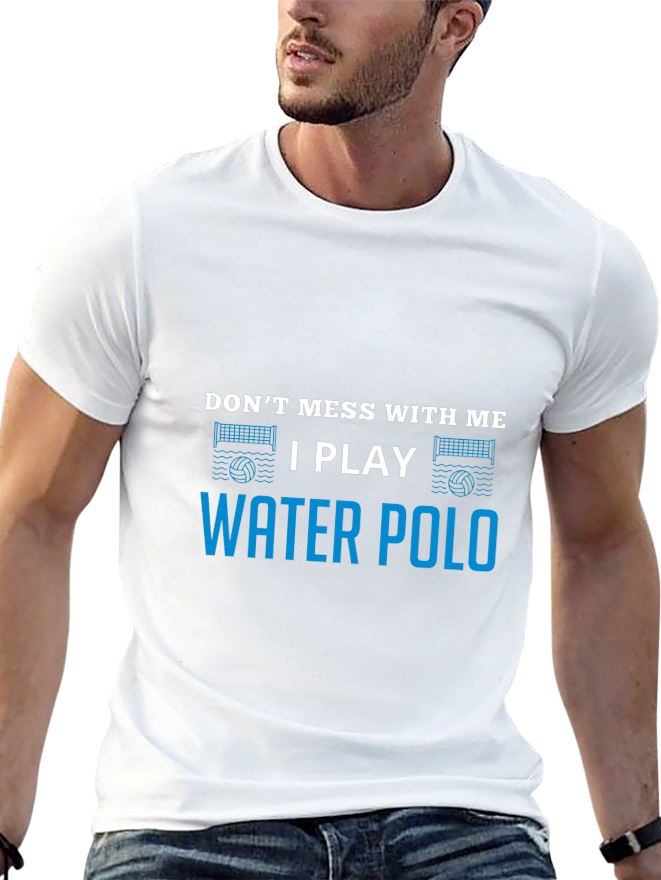 Dont Mess Water Polo Black T-Shirt