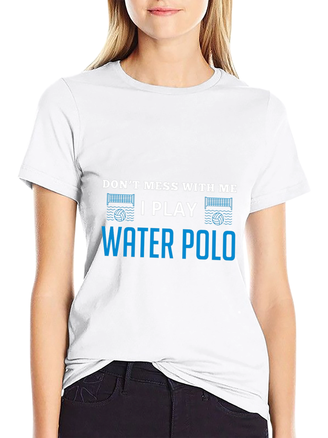 Dont Mess Water Polo Black T-Shirt