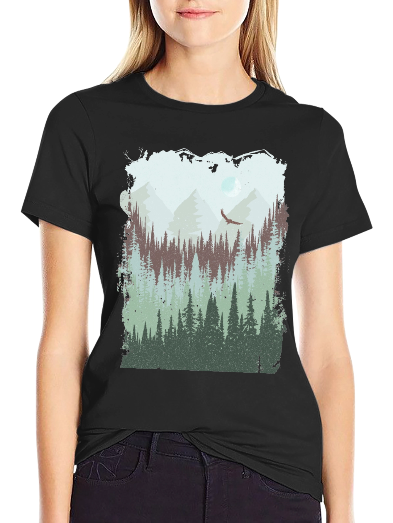 Nature Scene Graphic T-Shirt