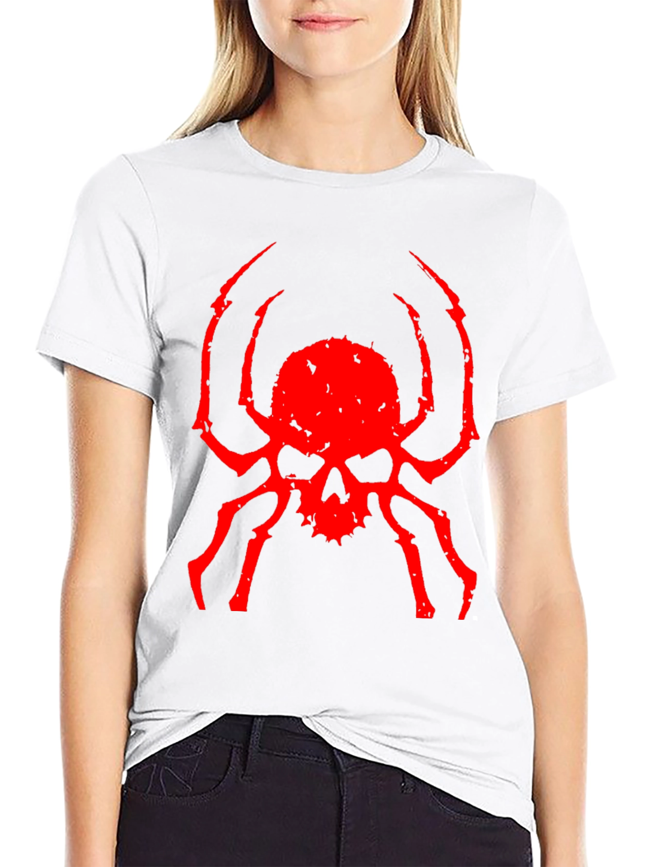 Skull Spider Graphic Tee - Mens Black T-Shirt