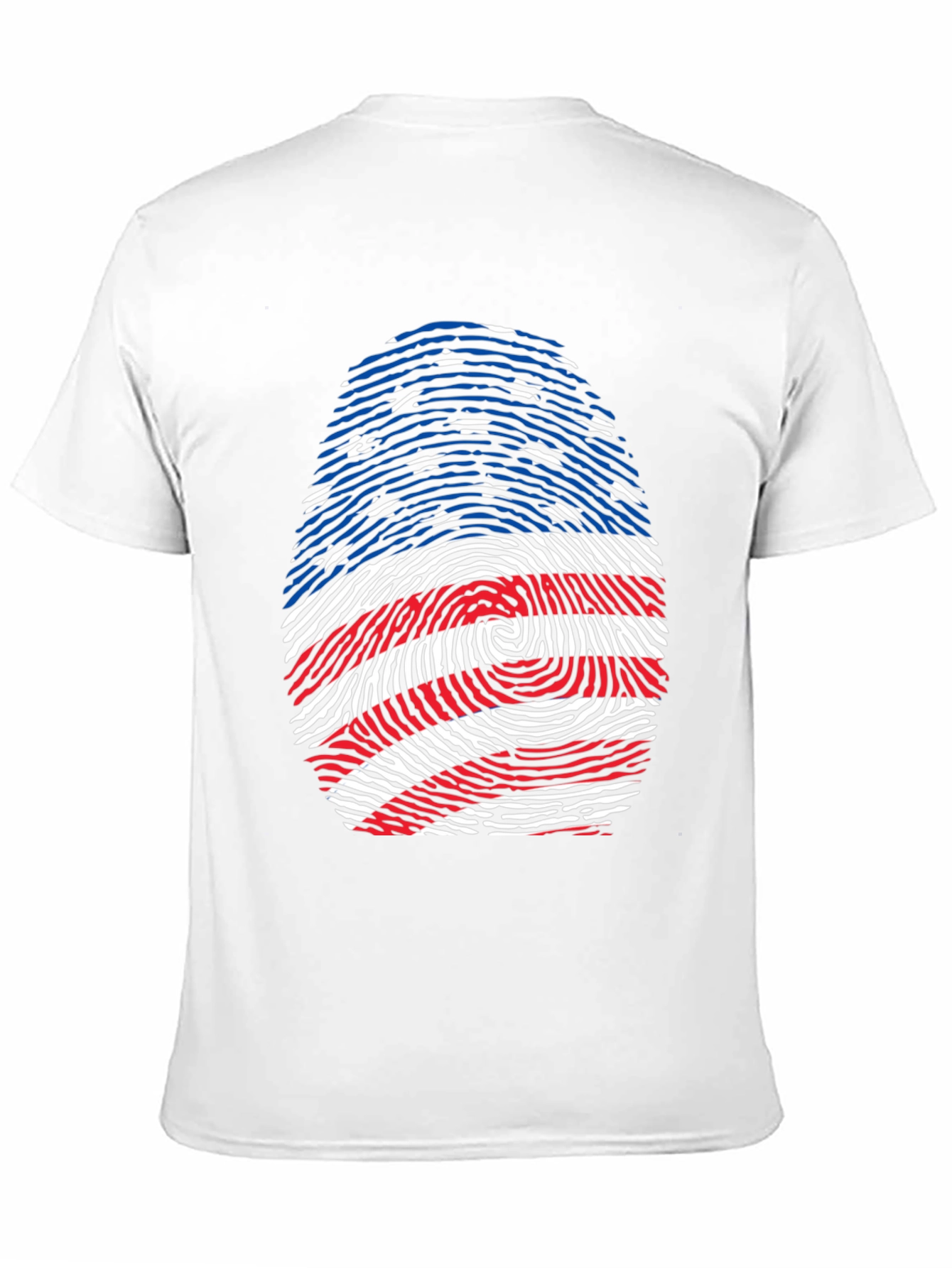 American Flag Fingerprint Graphic T-Shirt
