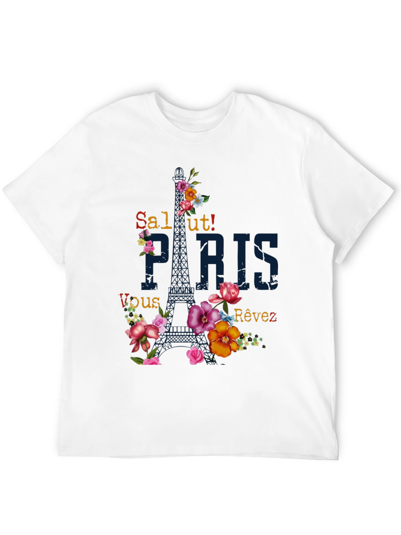 Paris Floral Graphic T-Shirt