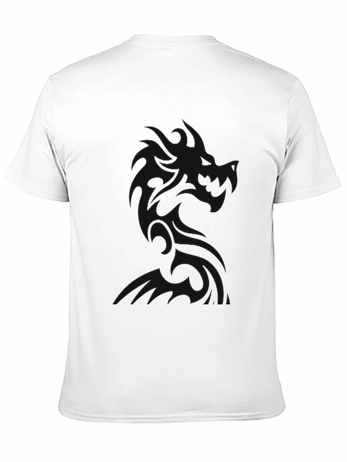 Solid Black Crew Neck Short Sleeve T-Shirt