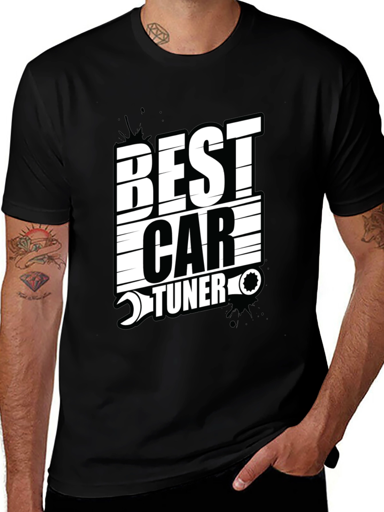 Best Car Tuner Graphic Tee - Black