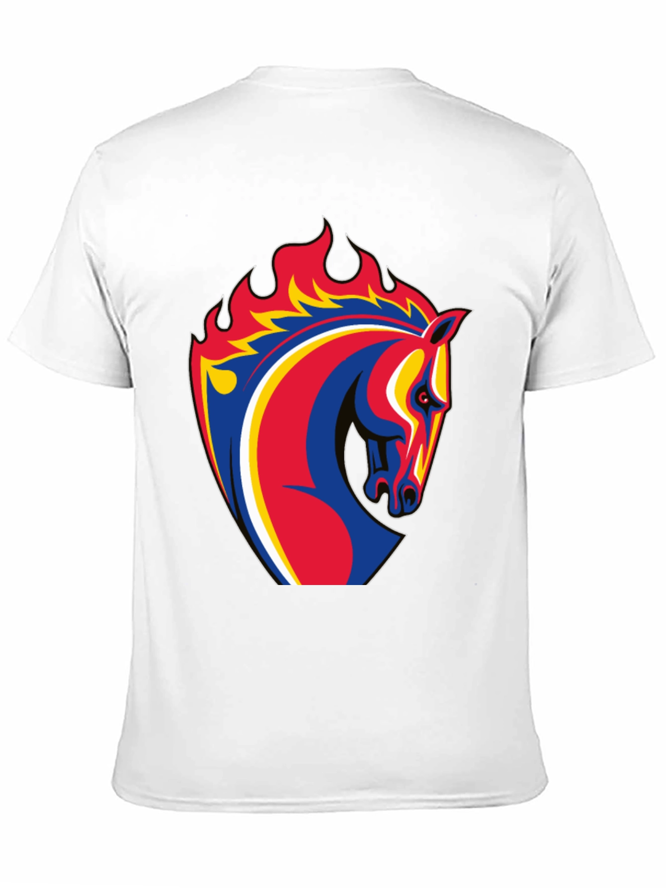 Fiery Horse Head Graphic T-Shirt