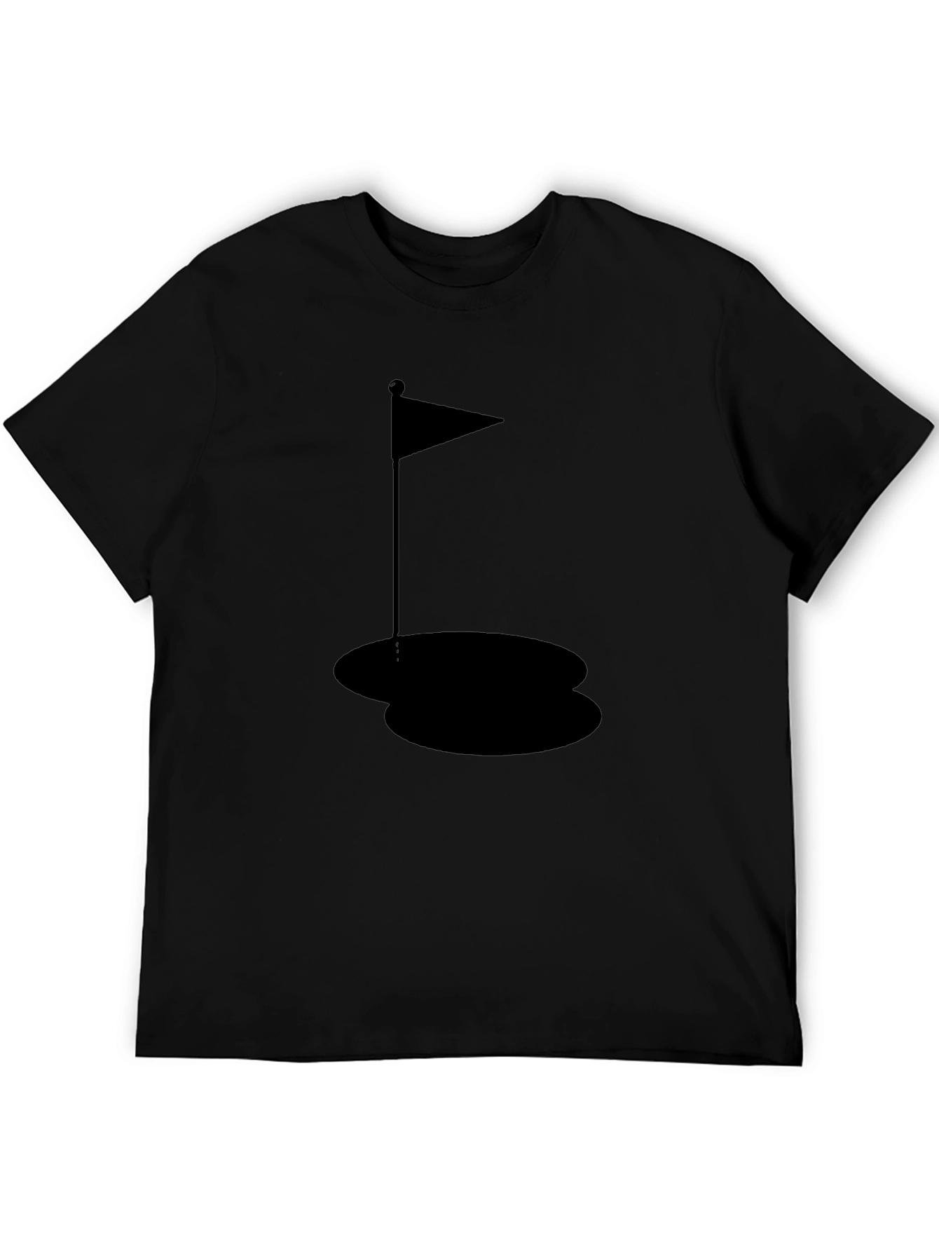Golf Hole Black T-Shirt