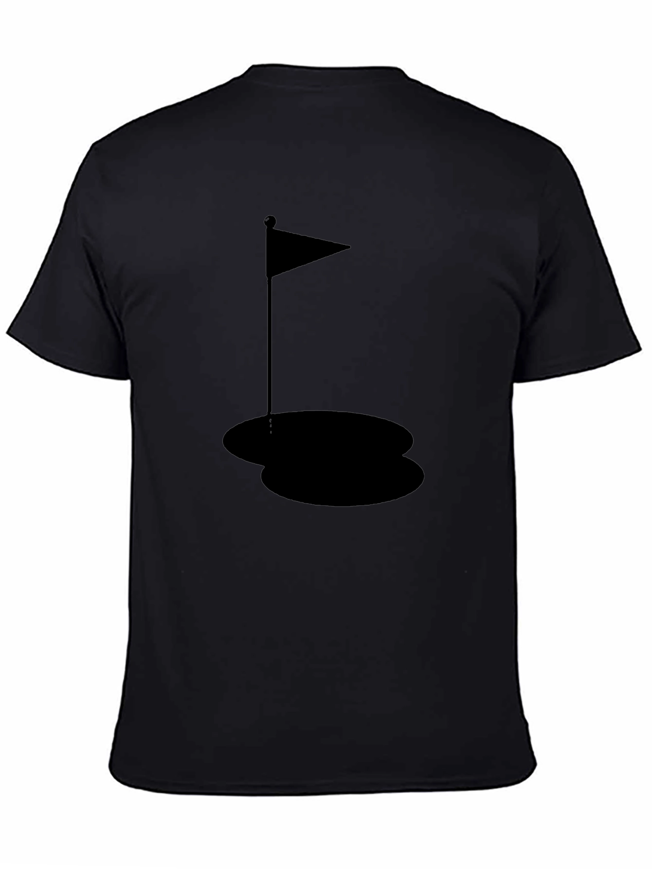 Golf Hole Black T-Shirt