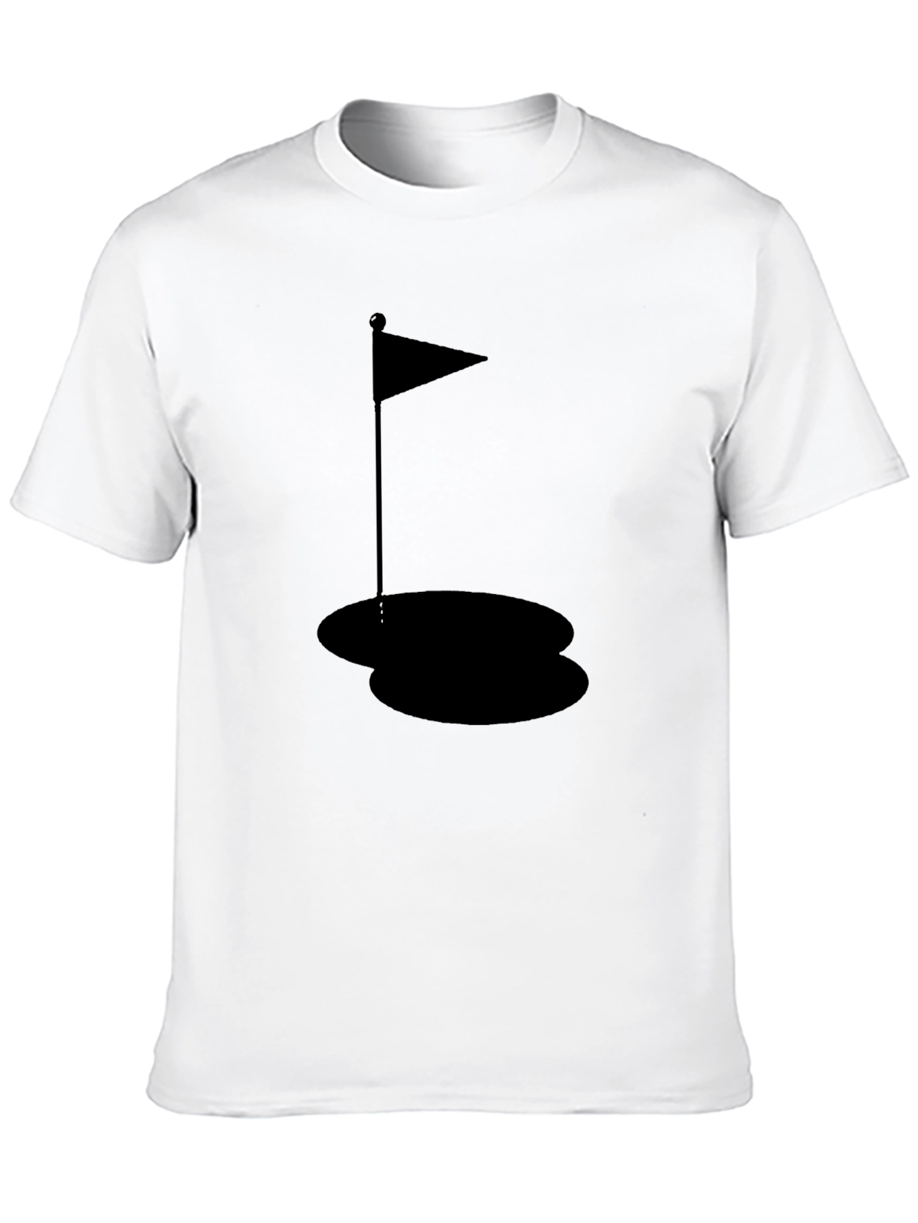Golf Hole Black T-Shirt