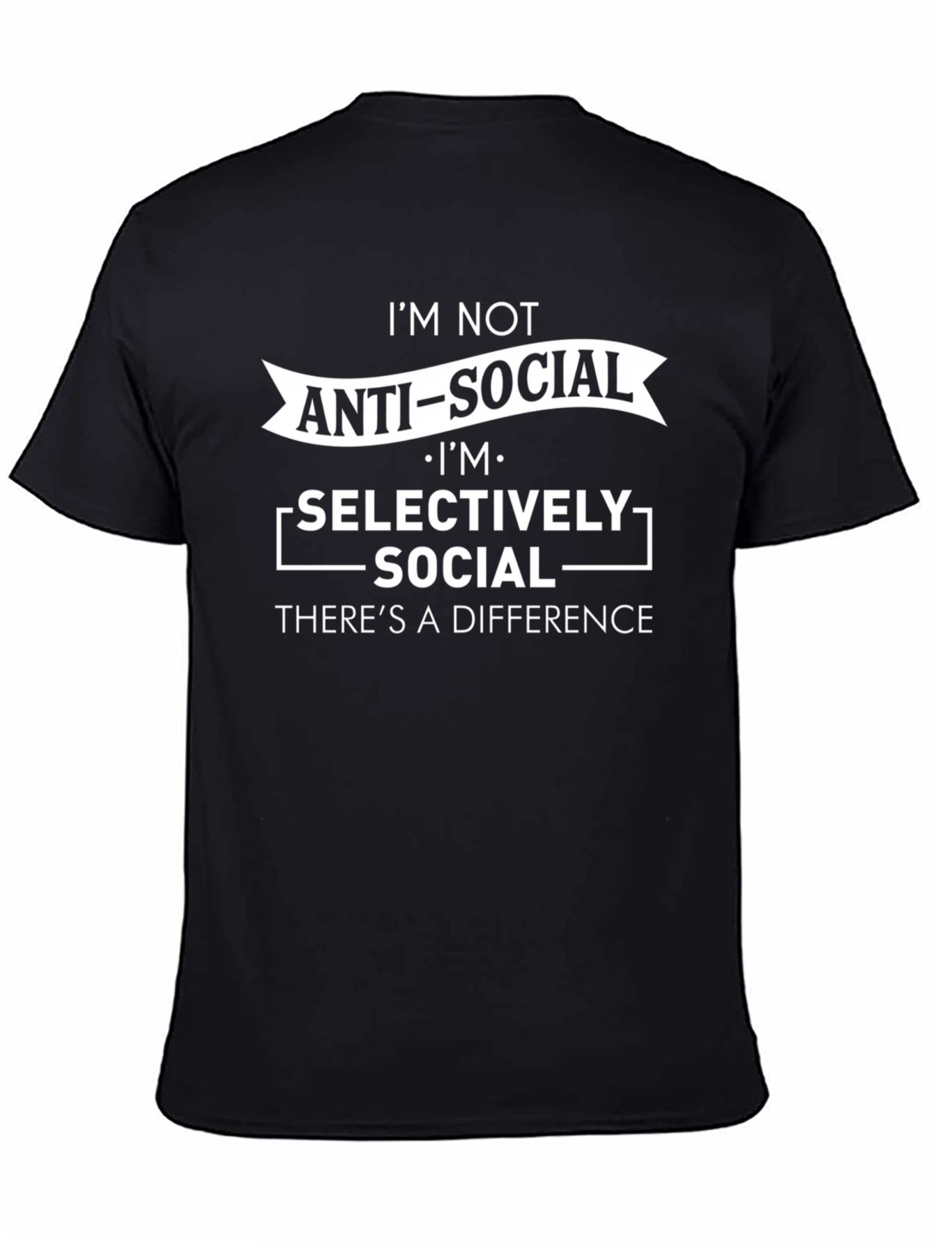 Anti-Social Selectively Social Graphic T-Shirt