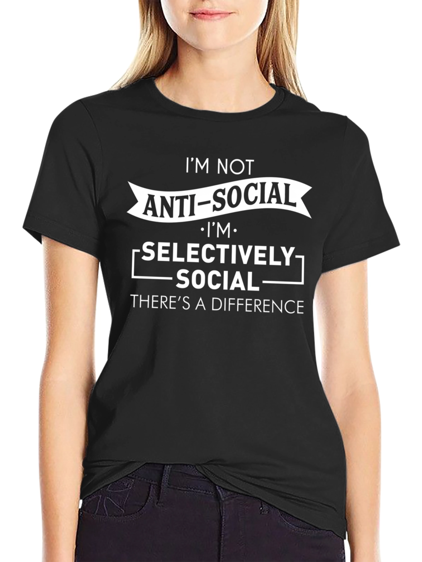 Anti-Social Selectively Social Graphic T-Shirt