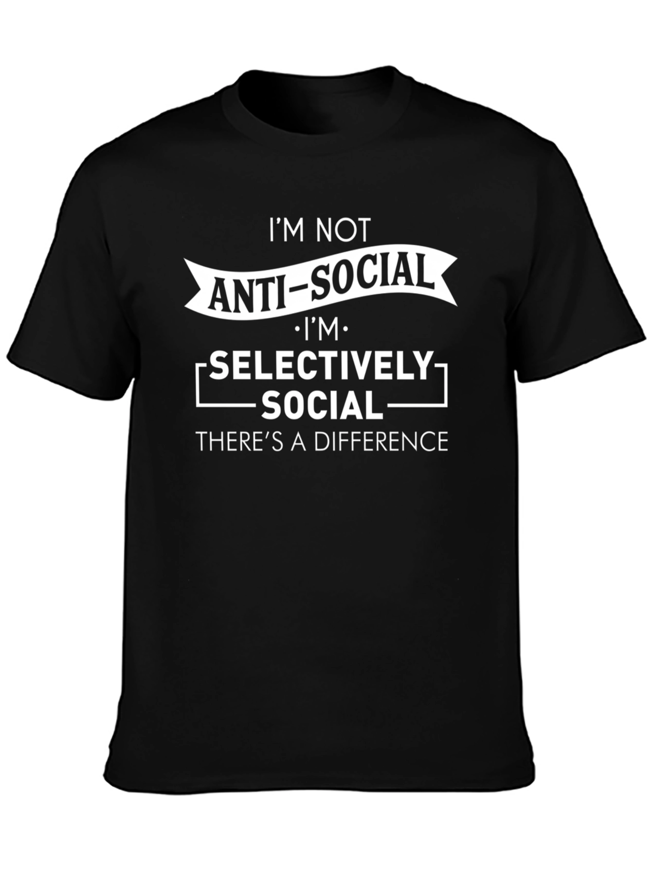 Anti-Social Selectively Social Graphic T-Shirt