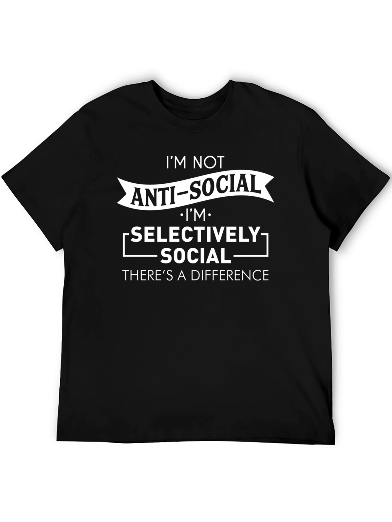 Anti-Social Selectively Social Graphic T-Shirt