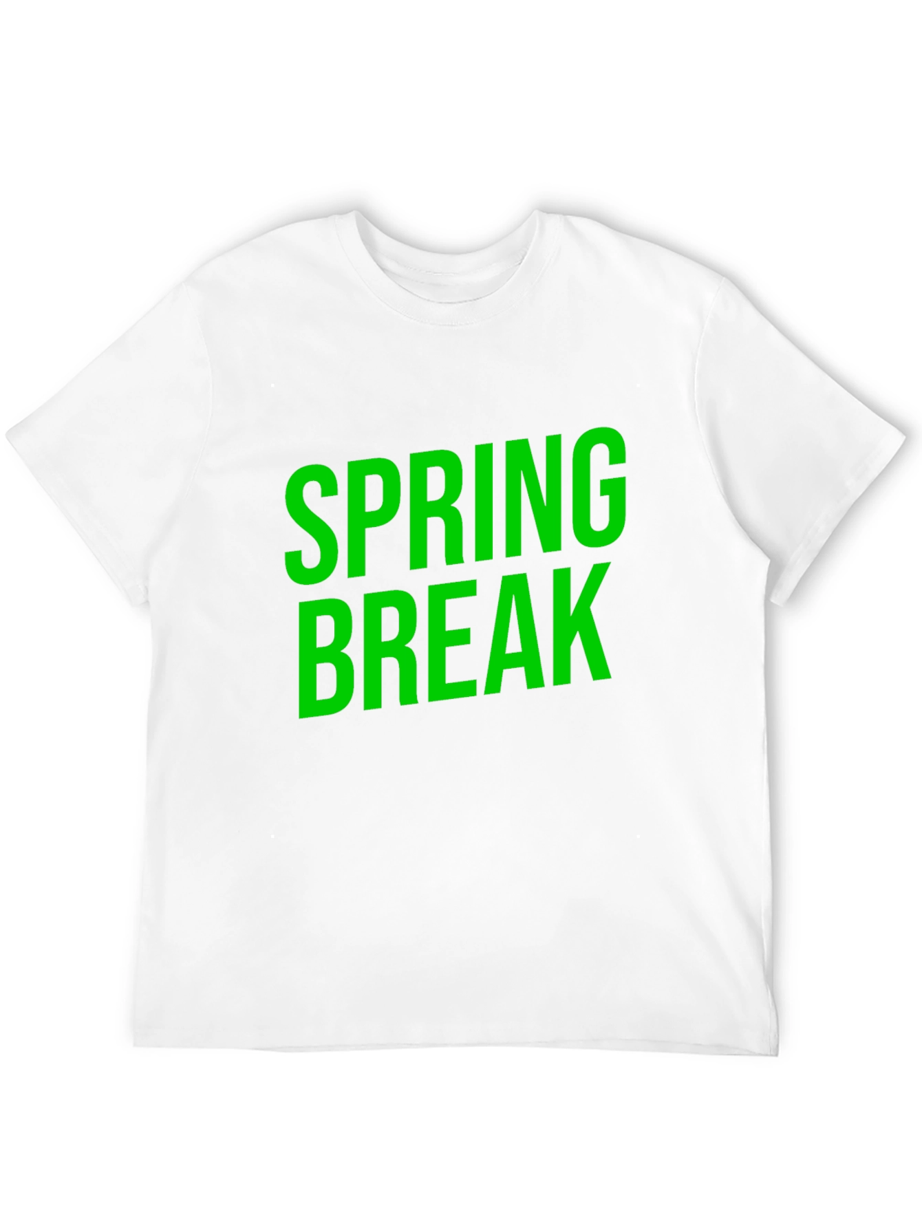 Spring Break Graphic Tee - Black Cotton T-Shirt
