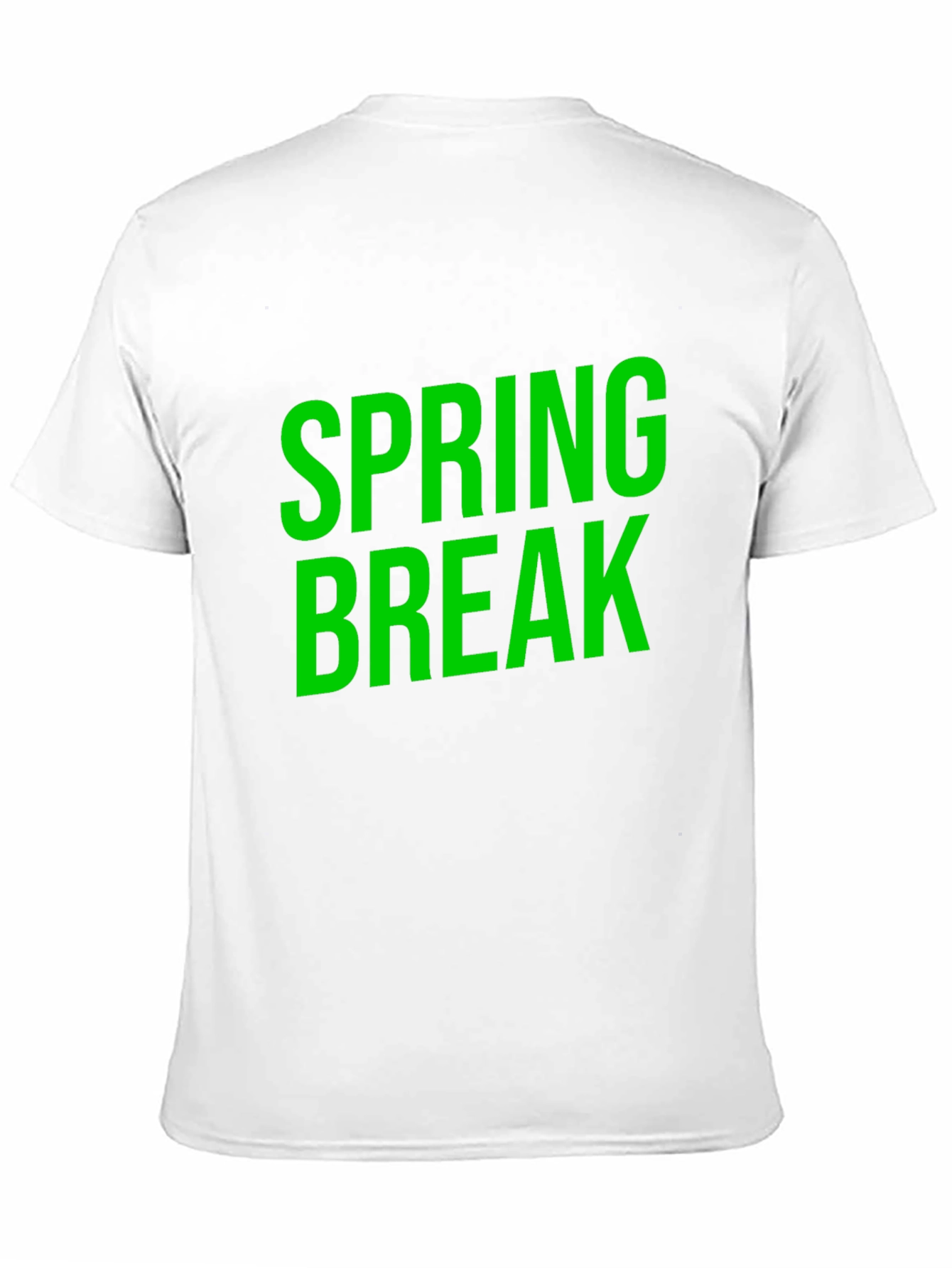 Spring Break Graphic Tee - Black Cotton T-Shirt