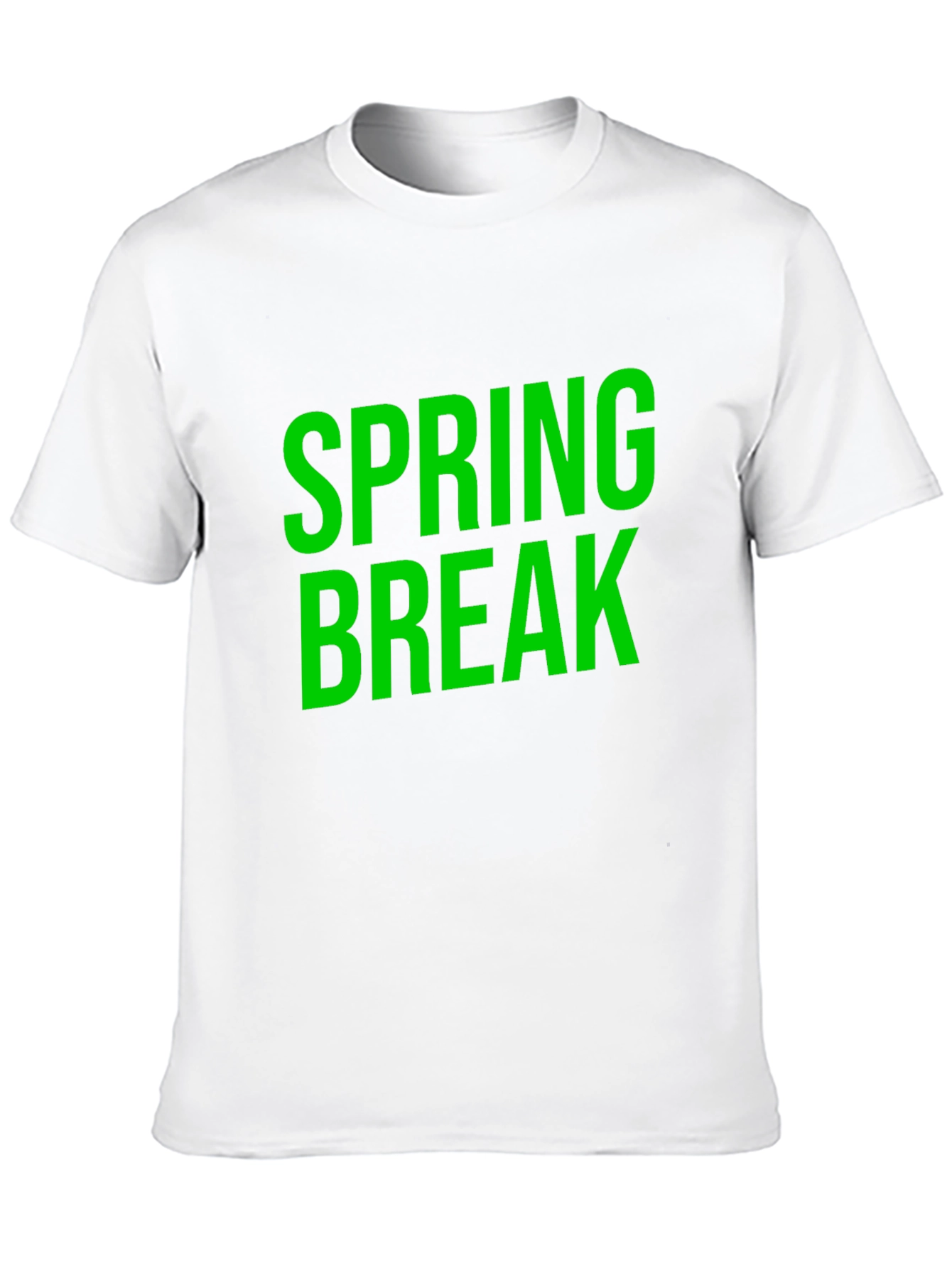Spring Break Graphic Tee - Black Cotton T-Shirt