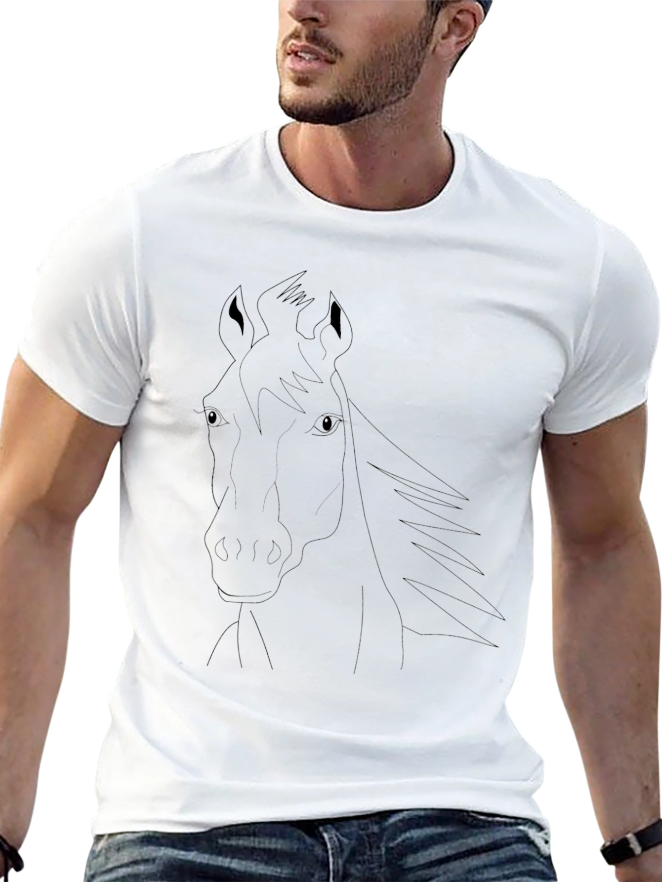Black Horse Graphic Tee - Unisex Comfort