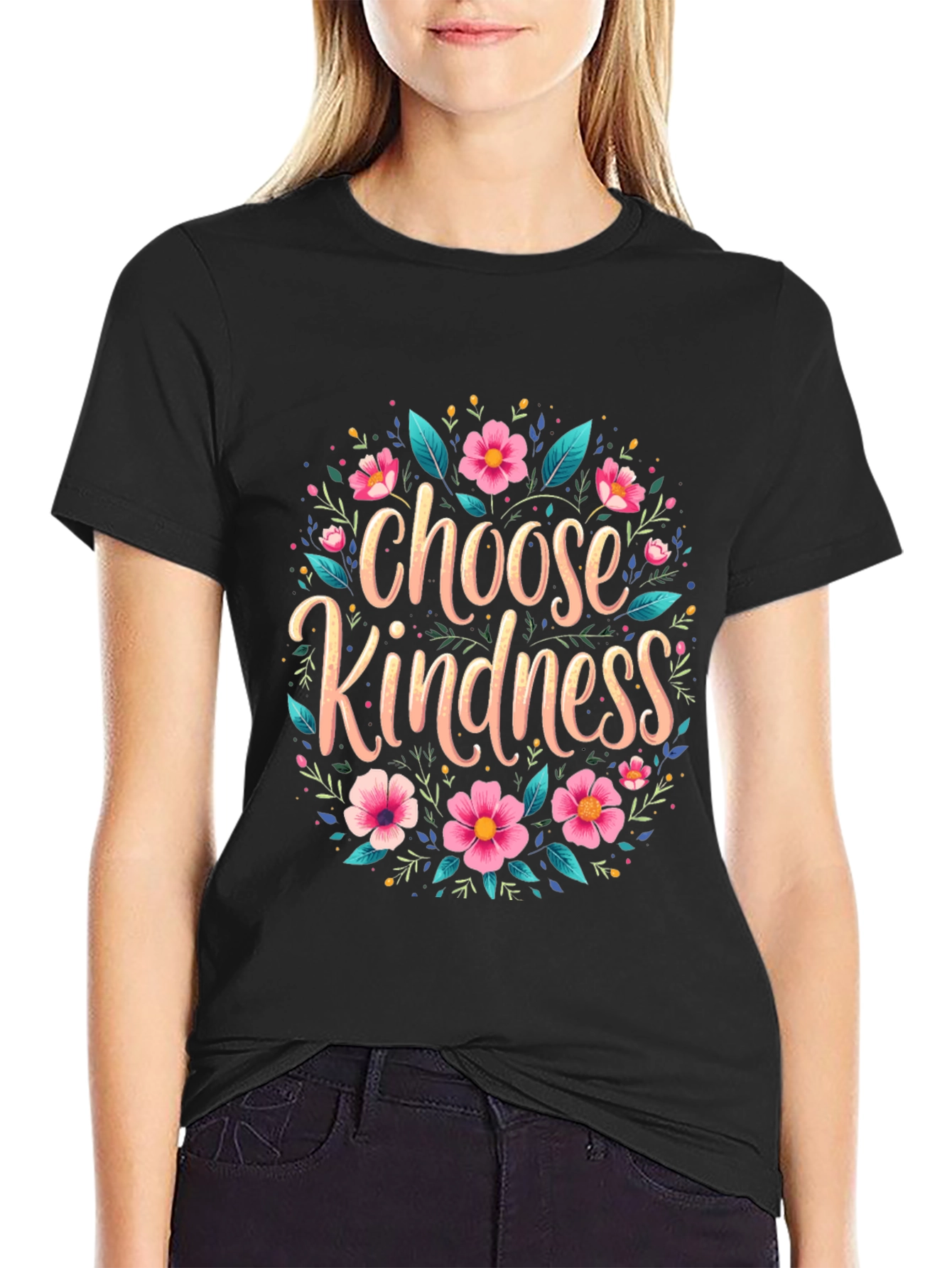 Choose Kindness Floral Graphic Tee