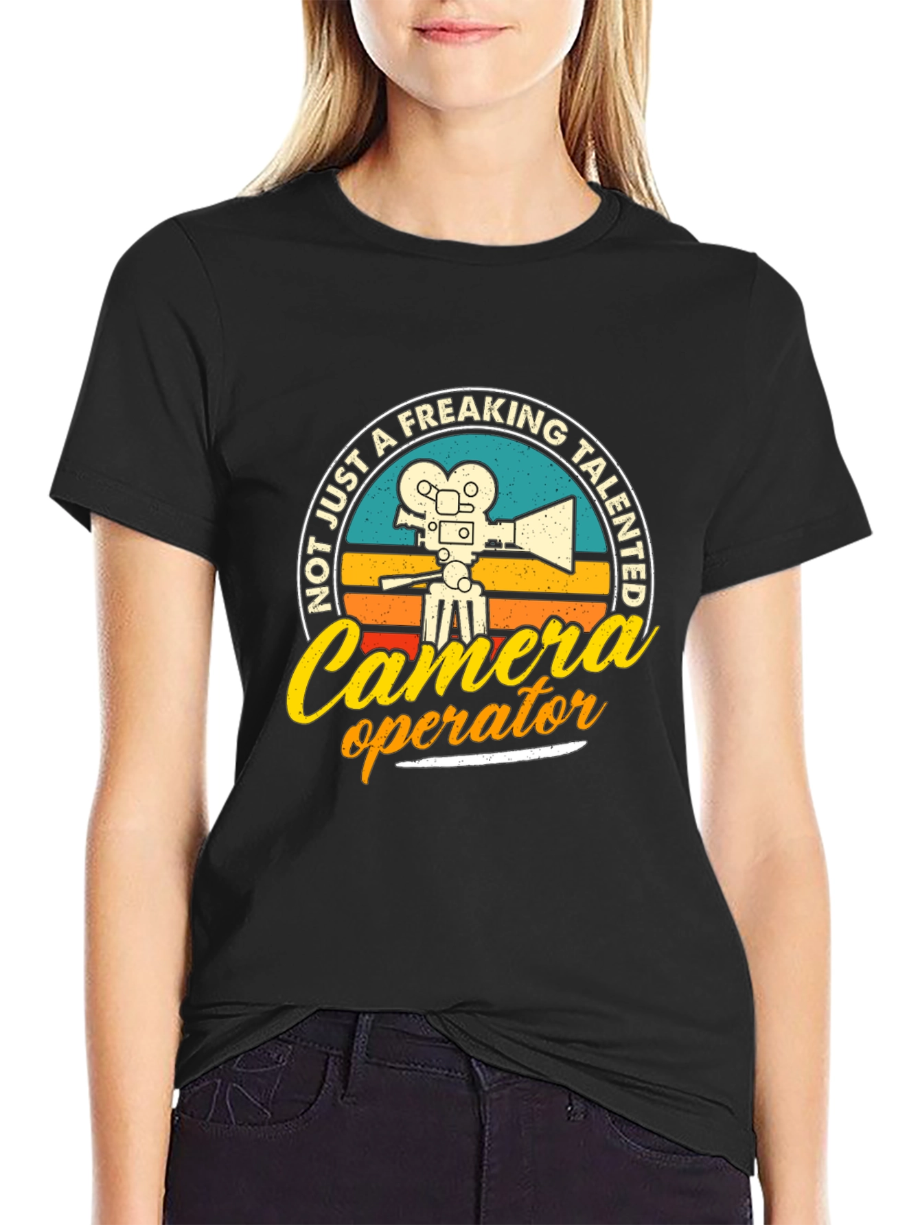 Camera Operator Graphic Tee - Talented Filmmaker T-Shirt