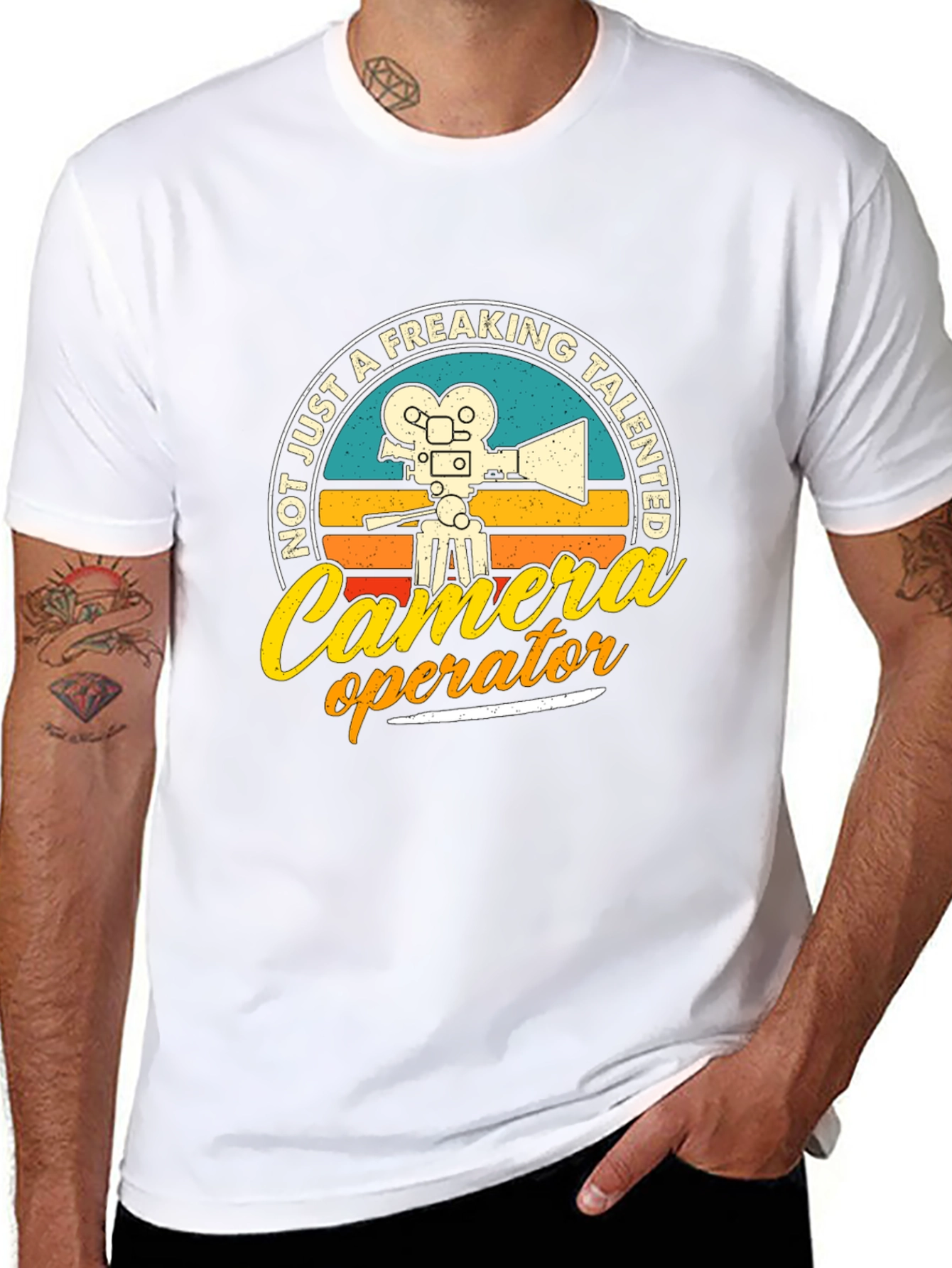 Camera Operator Graphic Tee - Talented Filmmaker T-Shirt