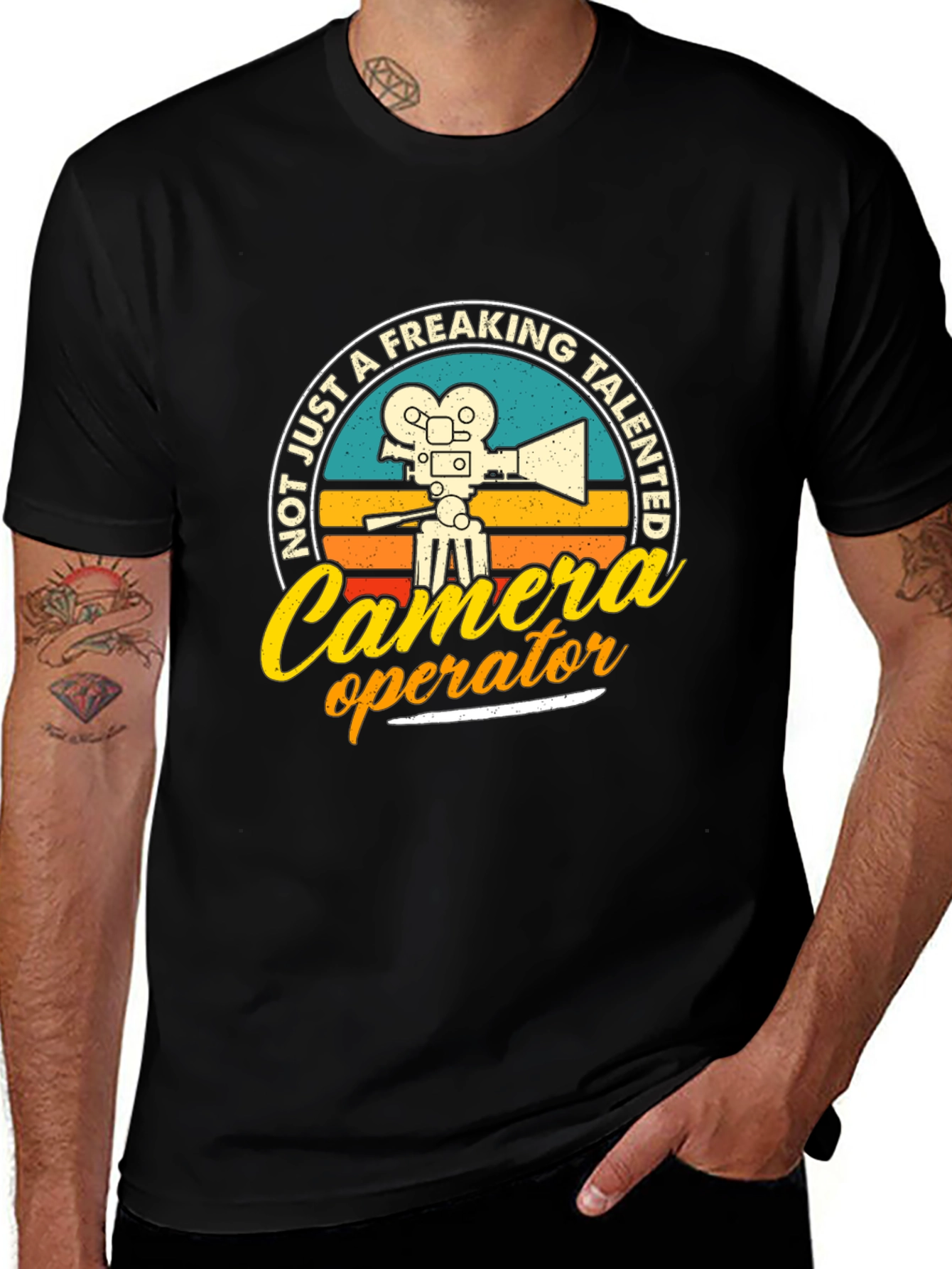 Camera Operator Graphic Tee - Talented Filmmaker T-Shirt