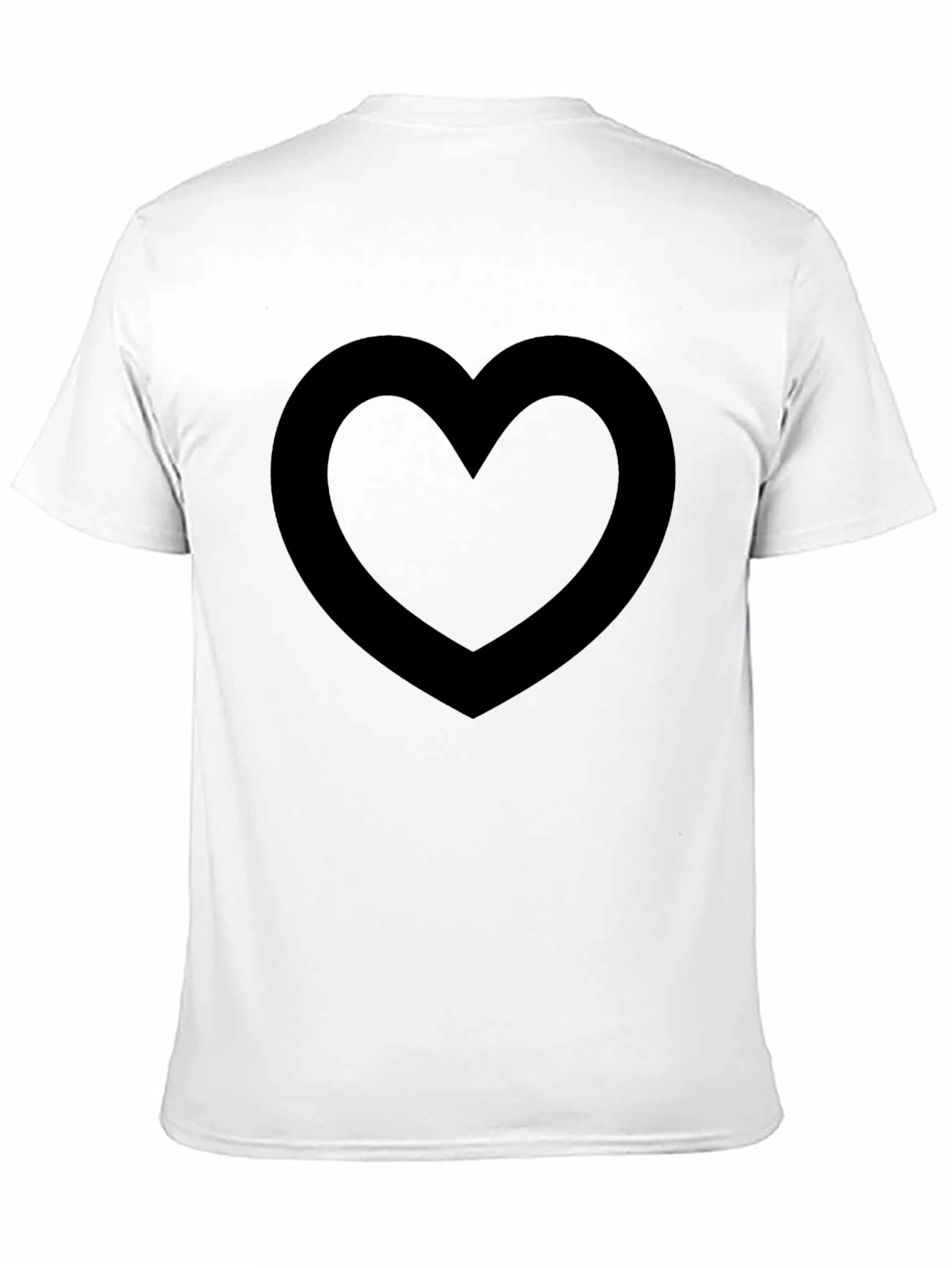 Heart Graphic Black T-Shirt - Casual Style