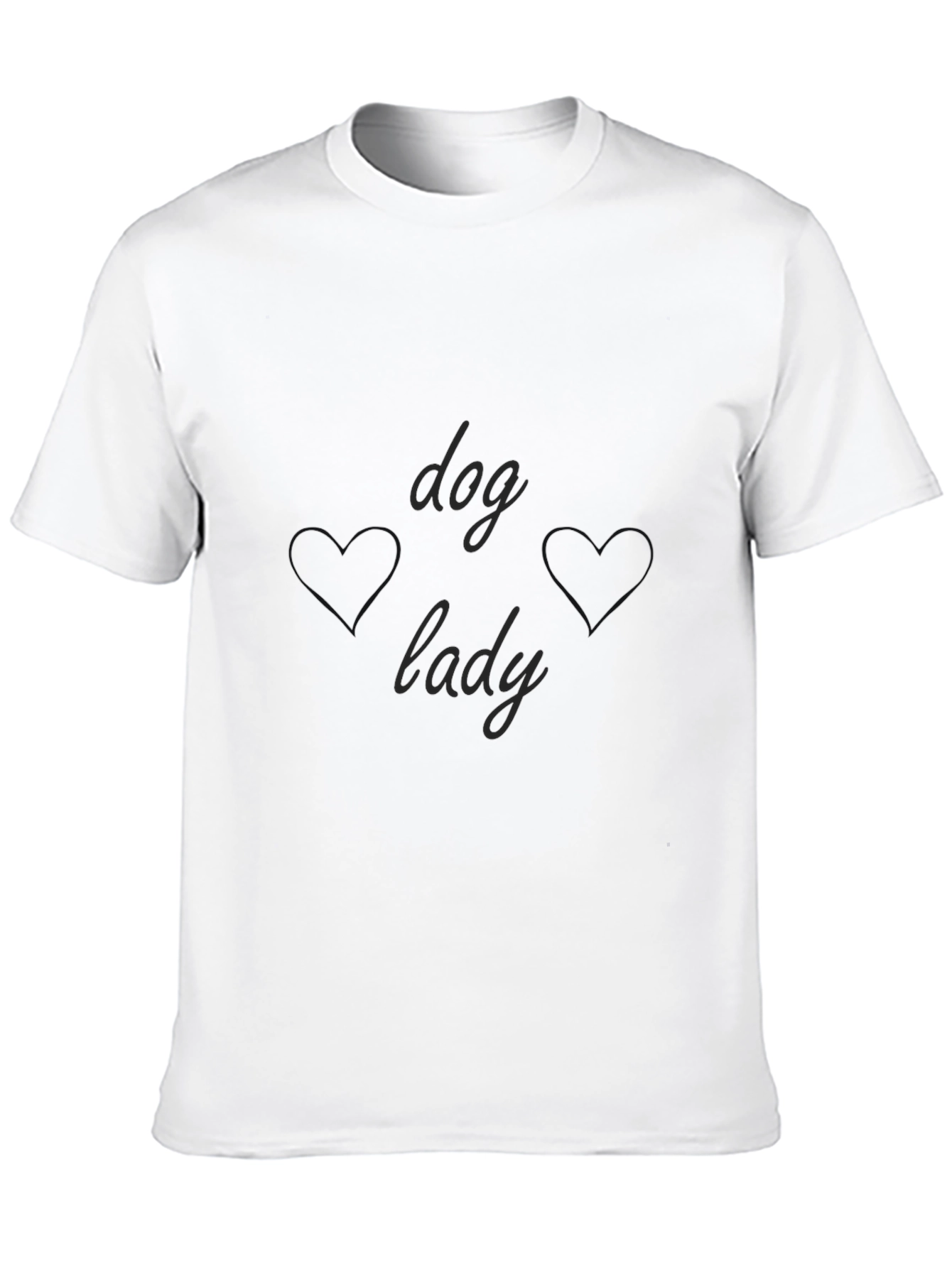 Dog Lady Black T-Shirt