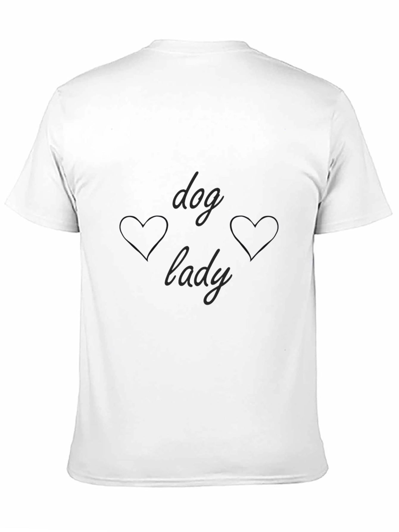 Dog Lady Black T-Shirt